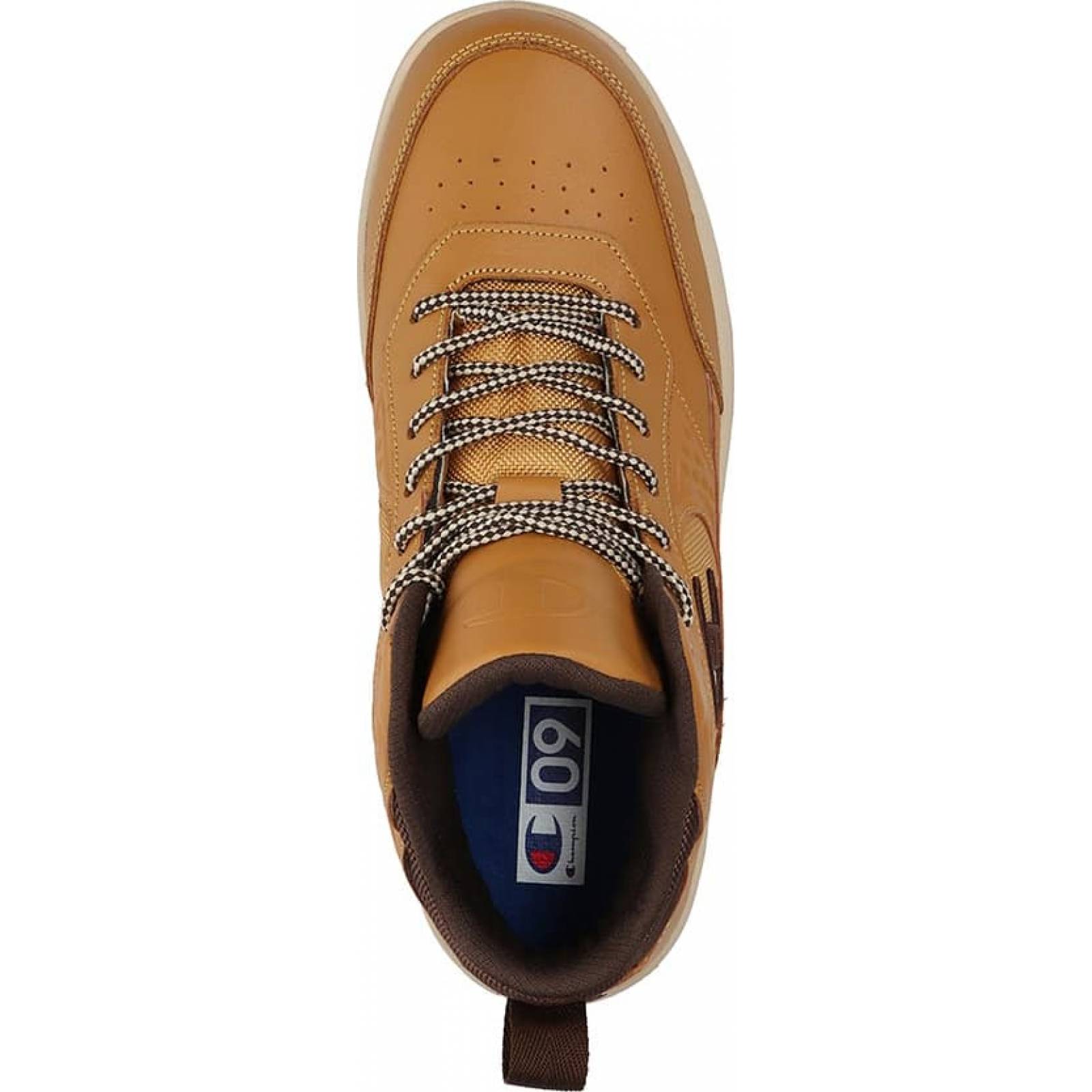 Bota tenis casual urbano caballero cafe piel Champion modelo 329M