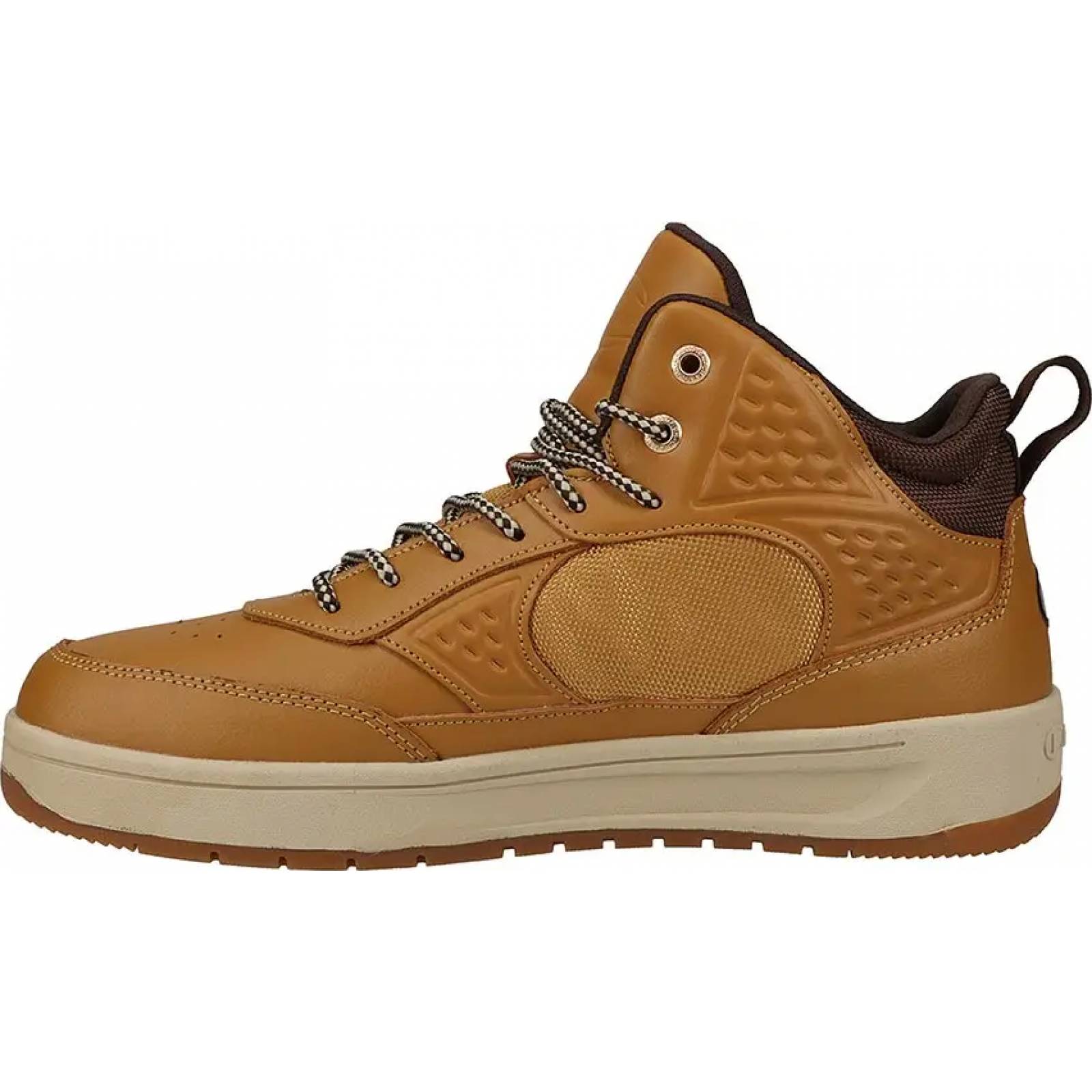 Bota tenis casual urbano caballero cafe piel Champion modelo 329M