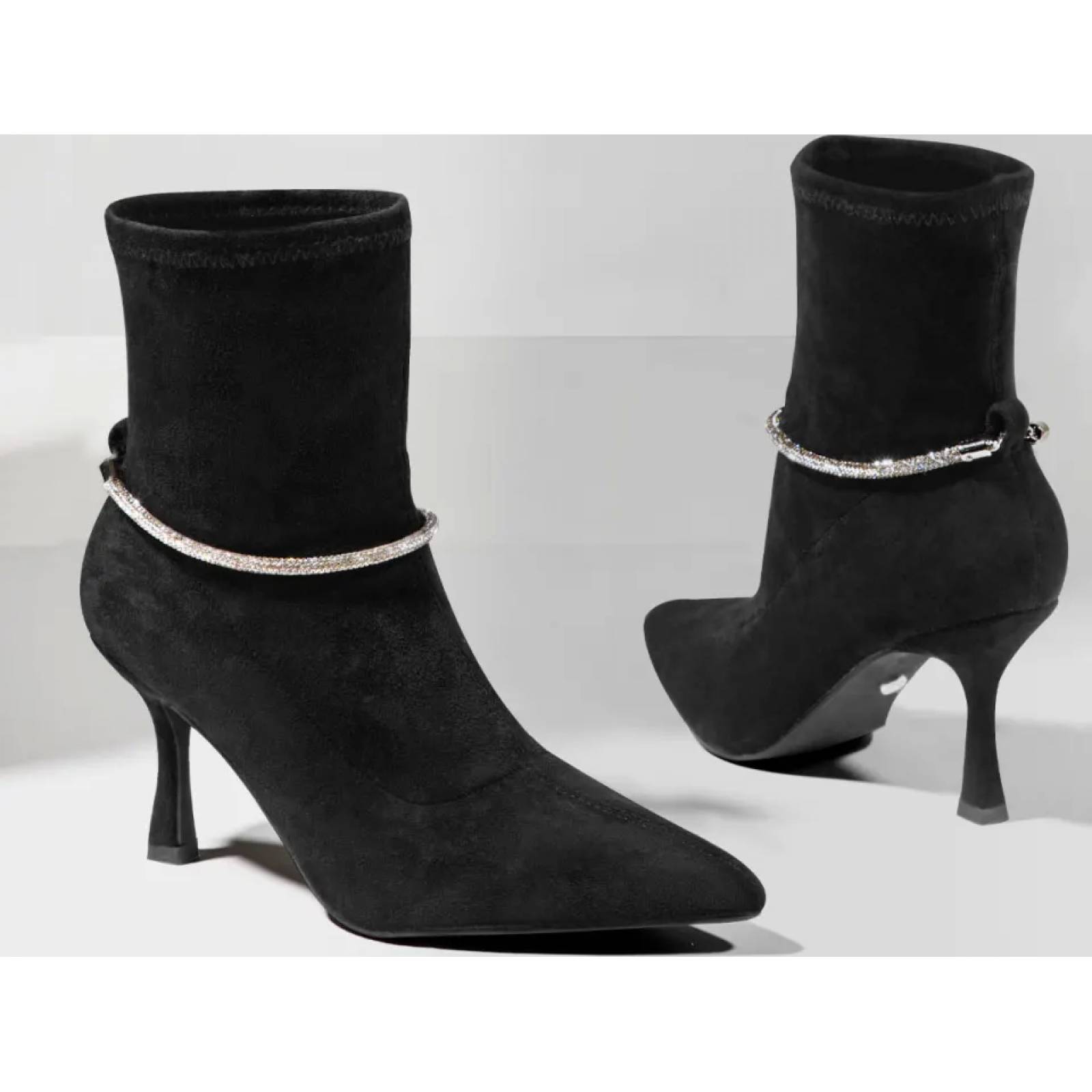 Bota vestir dama negro Thalia Sodi modelo H237