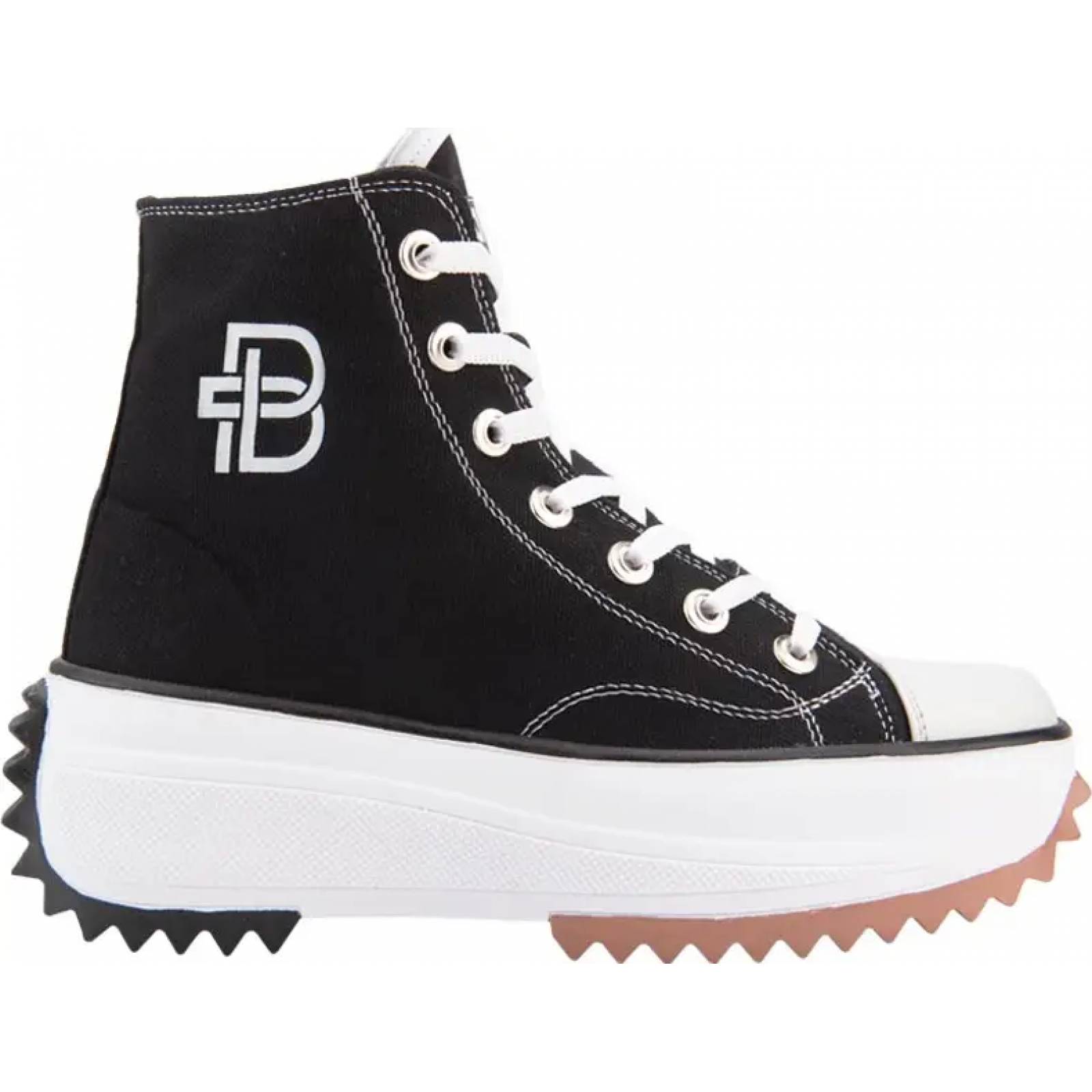 Bota tenis casual urbano dama negro Belinda Peregrin modelo 5702