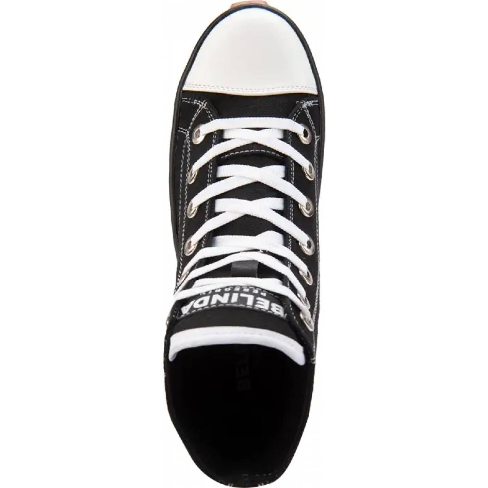 Bota tenis casual urbano dama negro Belinda Peregrin modelo 5702