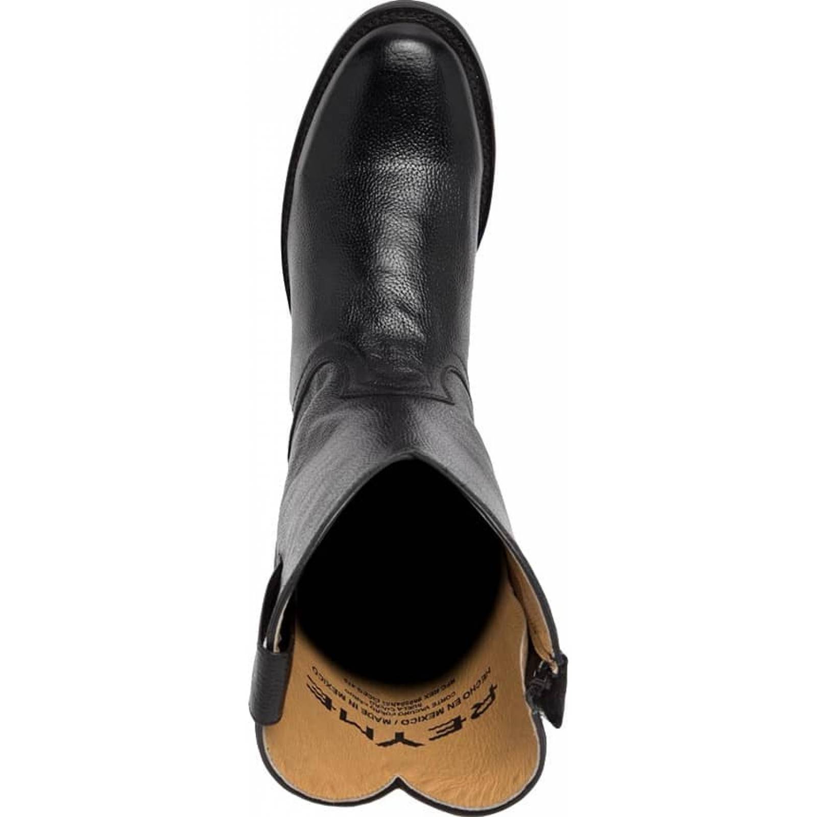 Bota vaquero vaqueras caballero negro piel Reyme modelo 710