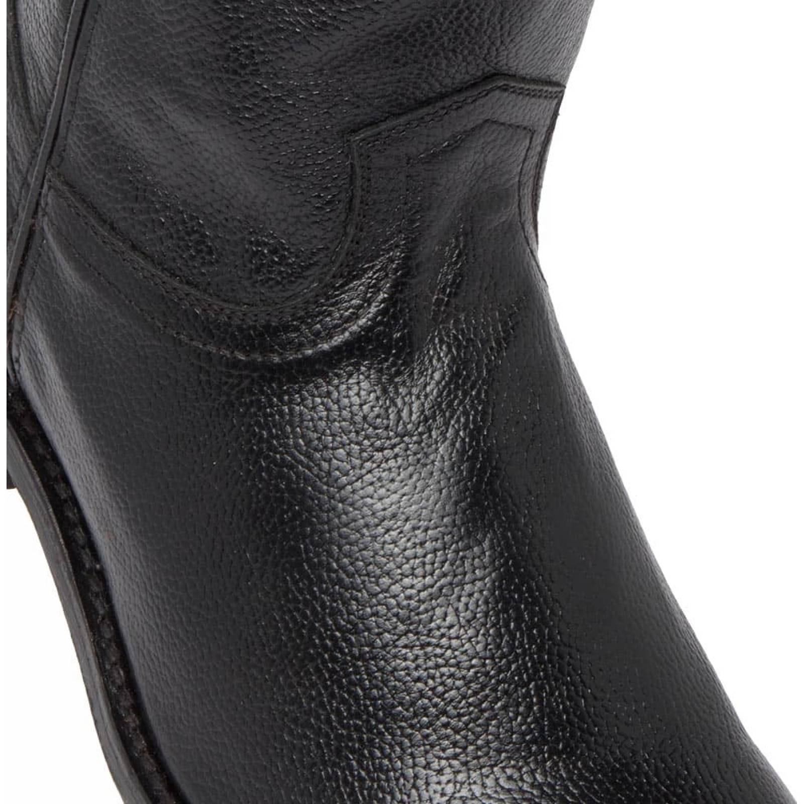 Bota vaquero vaqueras caballero negro piel Reyme modelo 710
