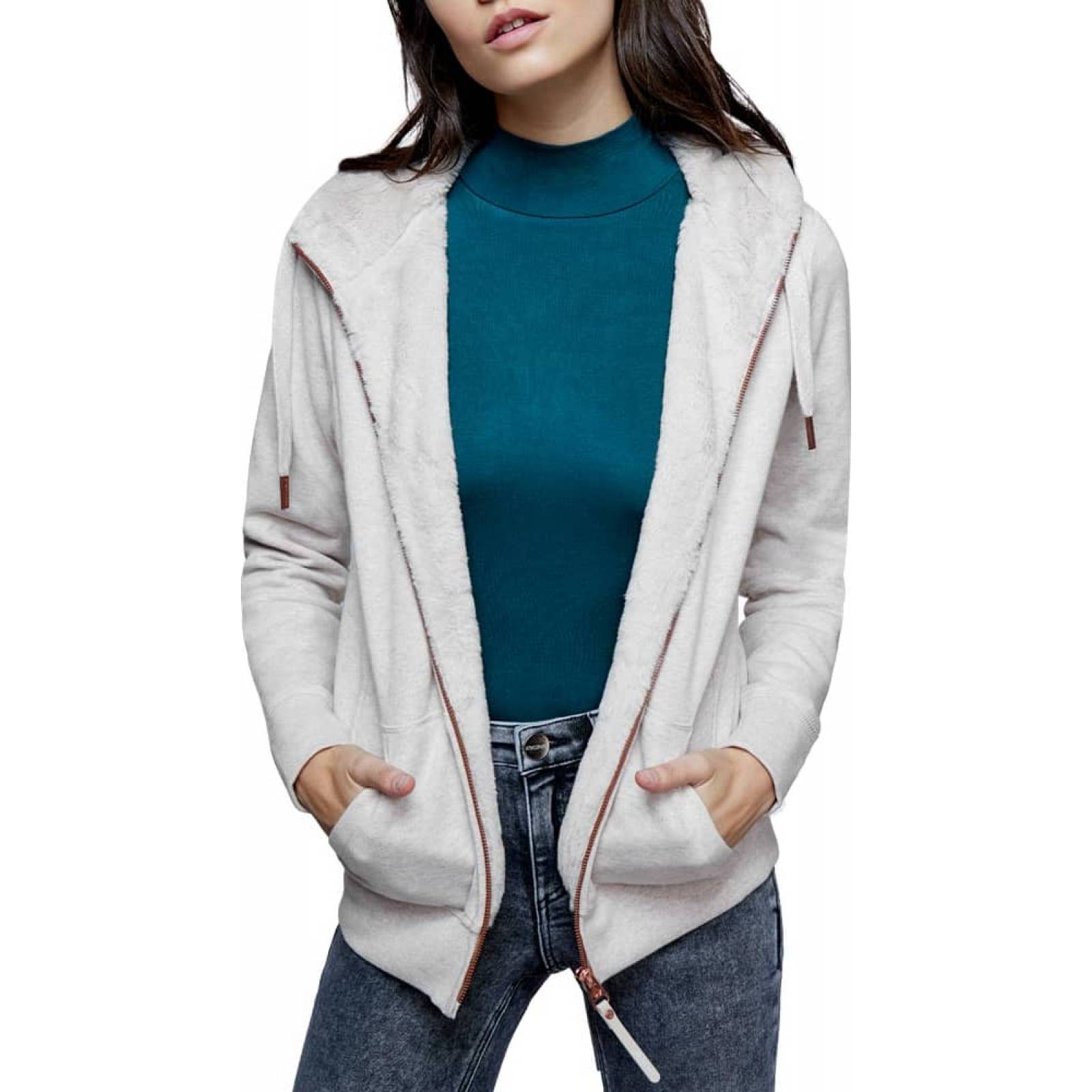 Sudadera casual dama beige Holly Land modelo FAAY