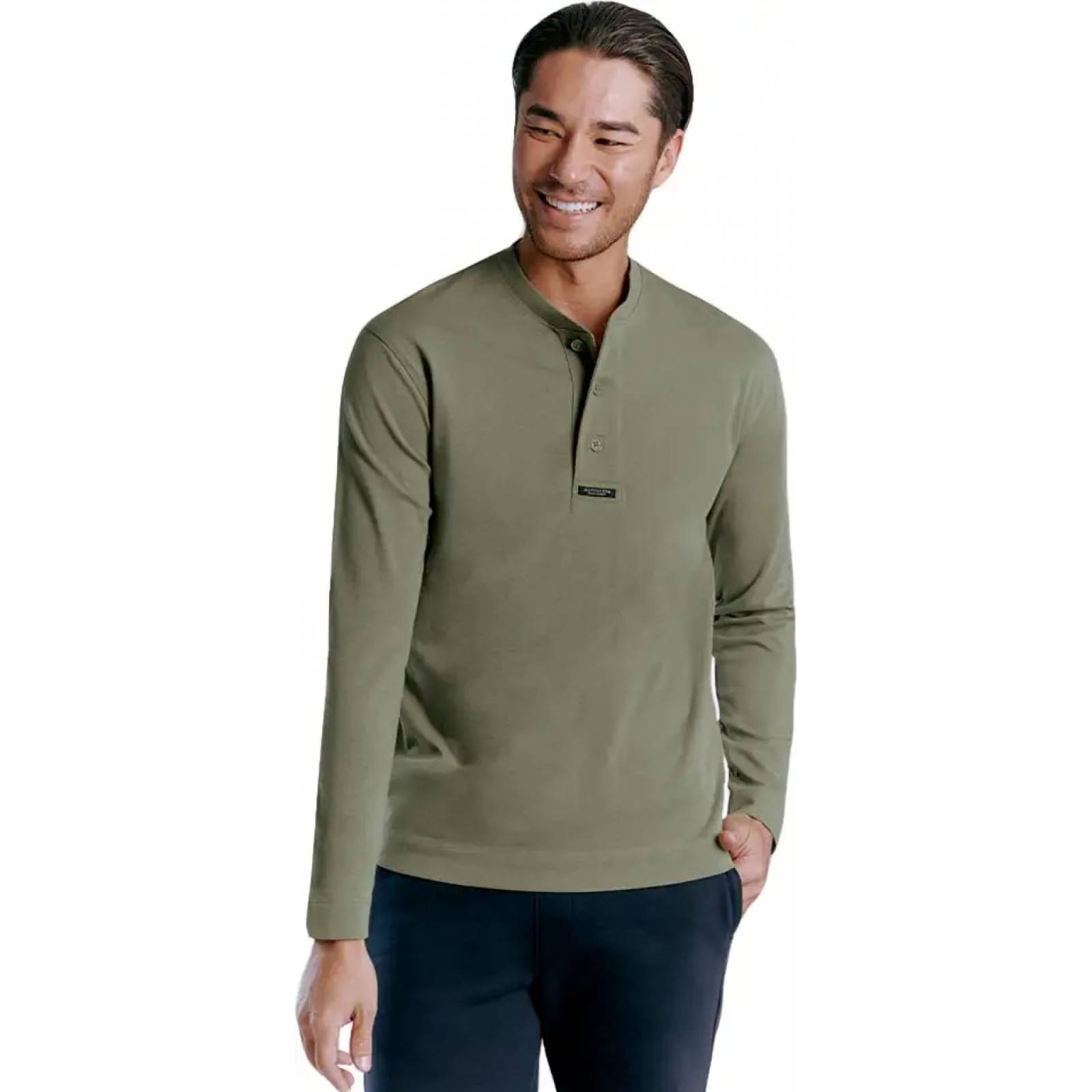 Playera casual caballero verde olivo D.e.e.p Selection modelo ML99