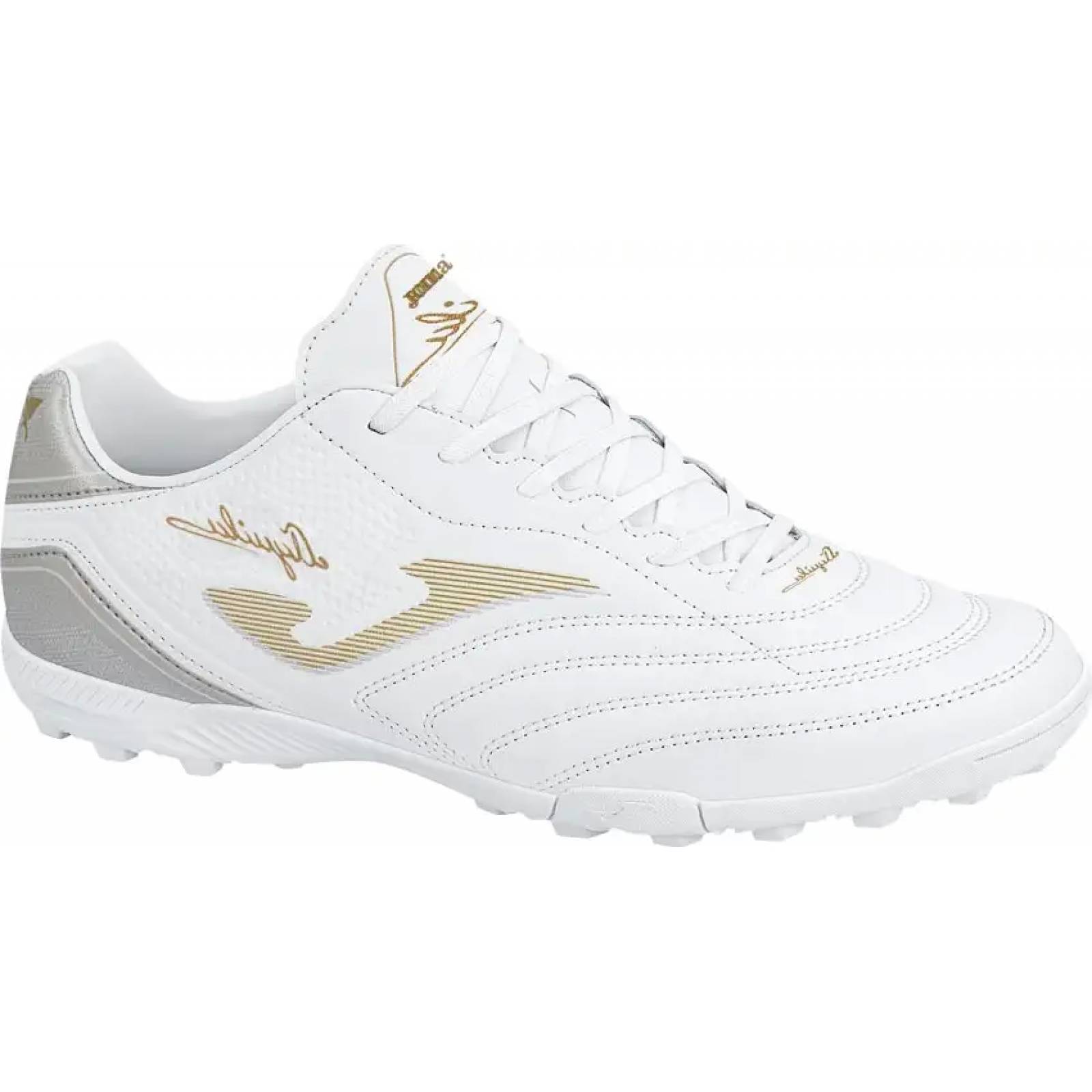 Tenis de futbol / tacos caballero blanco Joma modelo UILA
