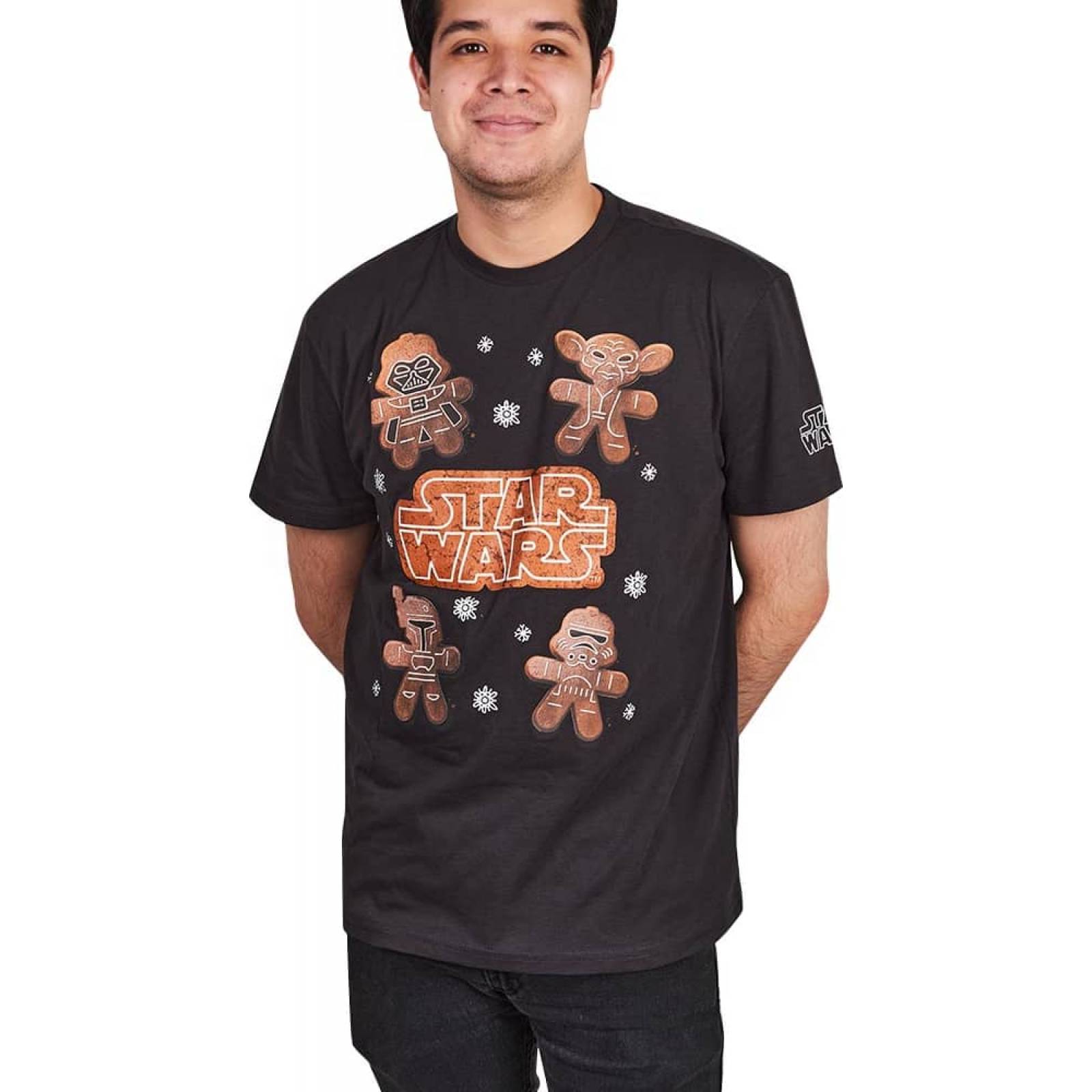 Playera casual caballero gris Star Wars modelo NSTA