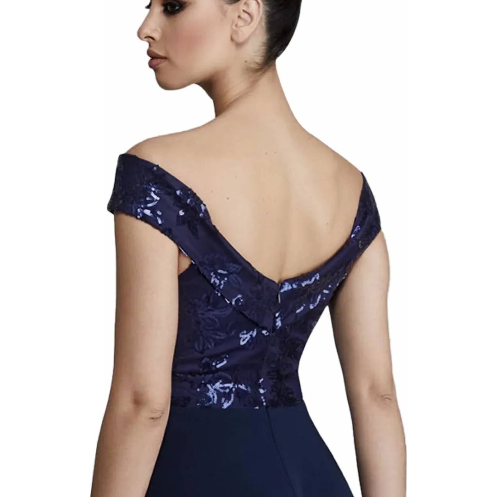 Vestido cocktail dama azul marino Yaeli Fashion modelo 6865