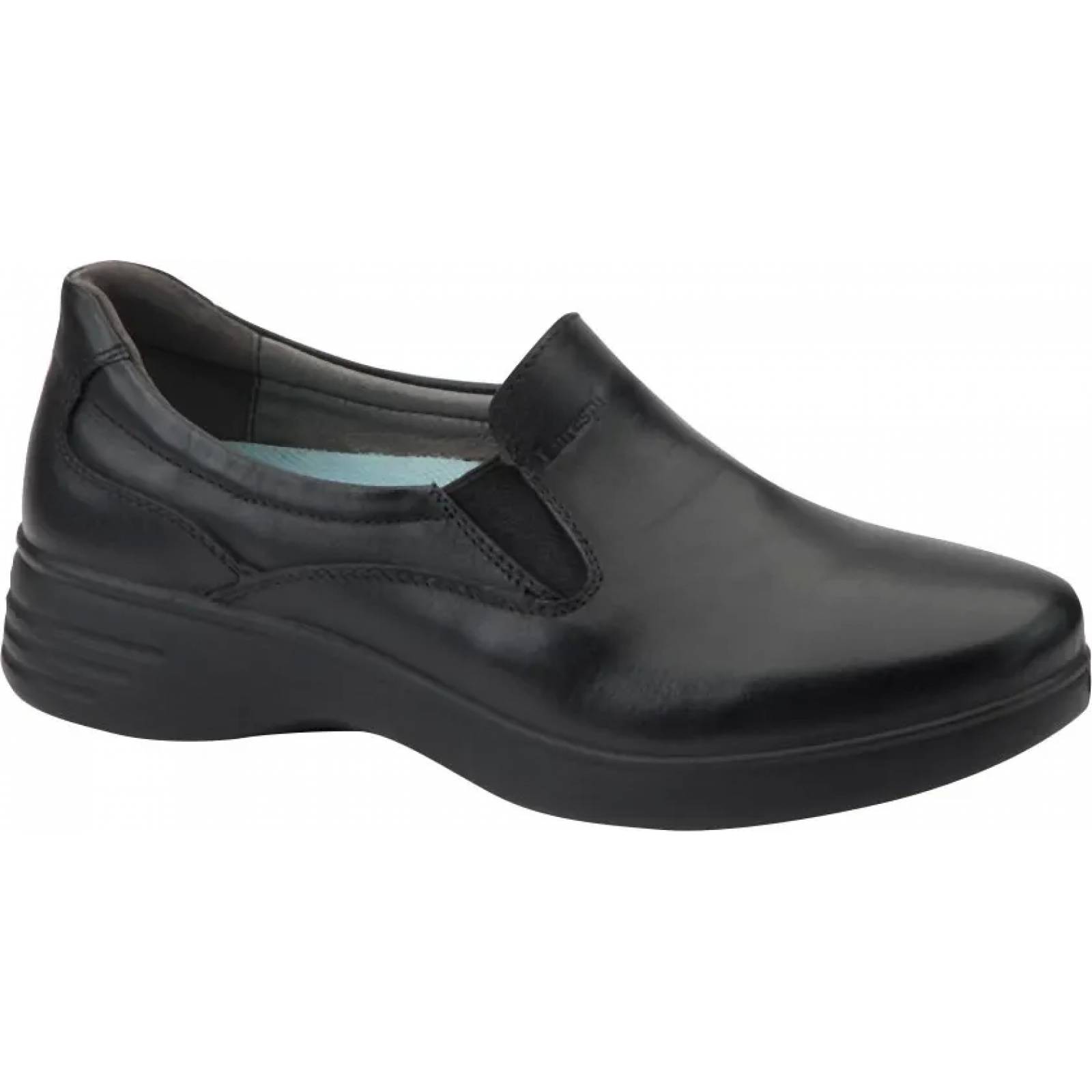 Choclo confort dama negro piel Shosh Confort modelo 602