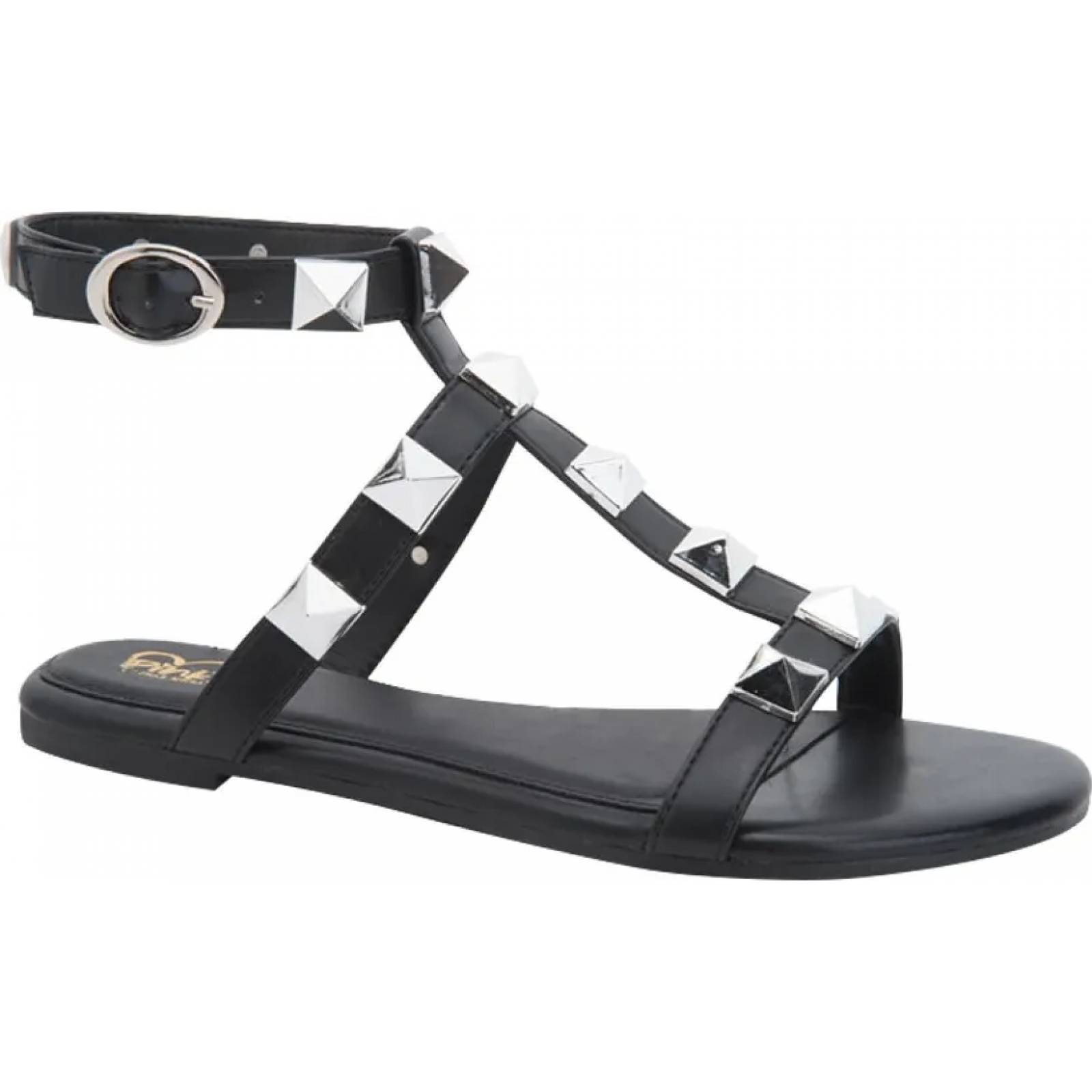 Sandalia casual dama negro Pink By Price Shoes modelo 2040