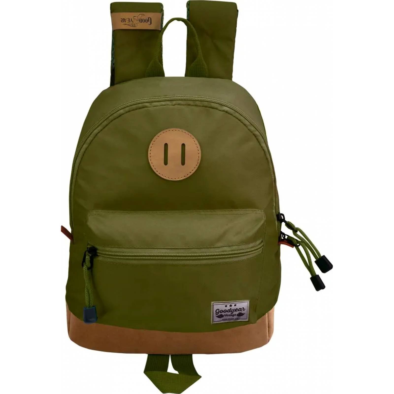 Backpack mochila/morral/maleta dama verde olivo Goodyear modelo GY05