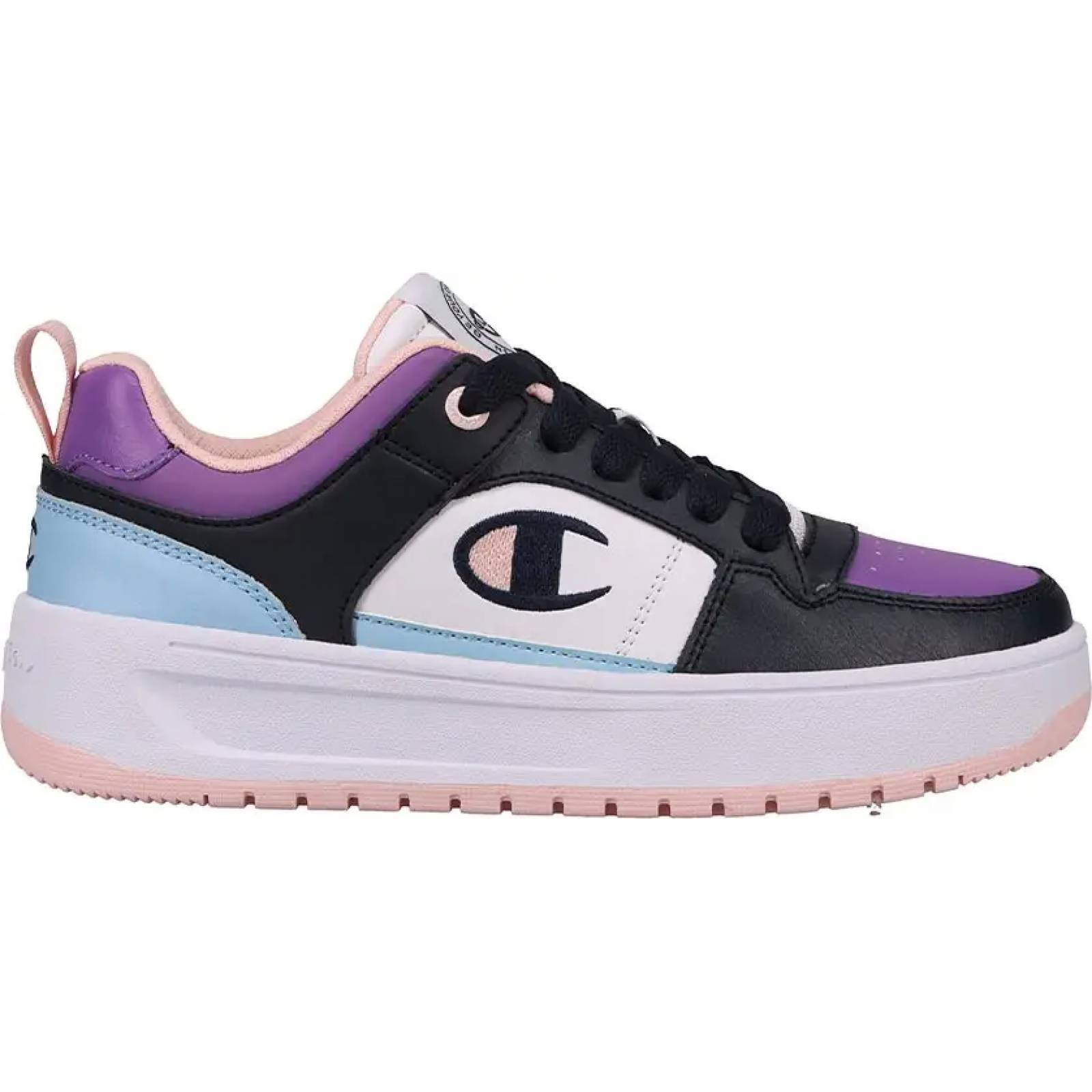 Choclo tenis casual urbano dama multicolor piel Champion modelo 376W