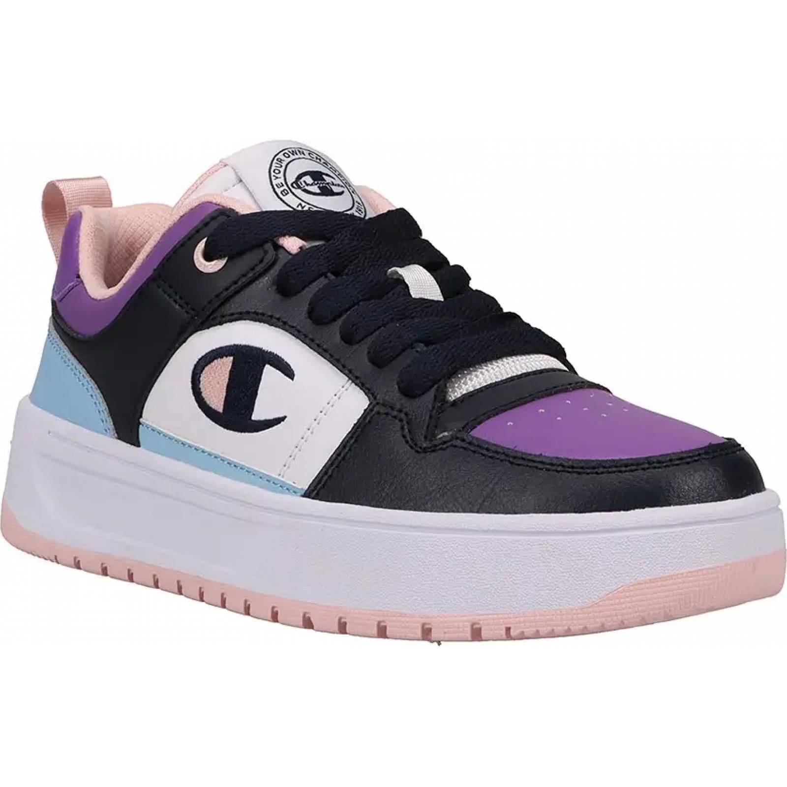 Choclo tenis casual urbano dama multicolor piel Champion modelo 376W
