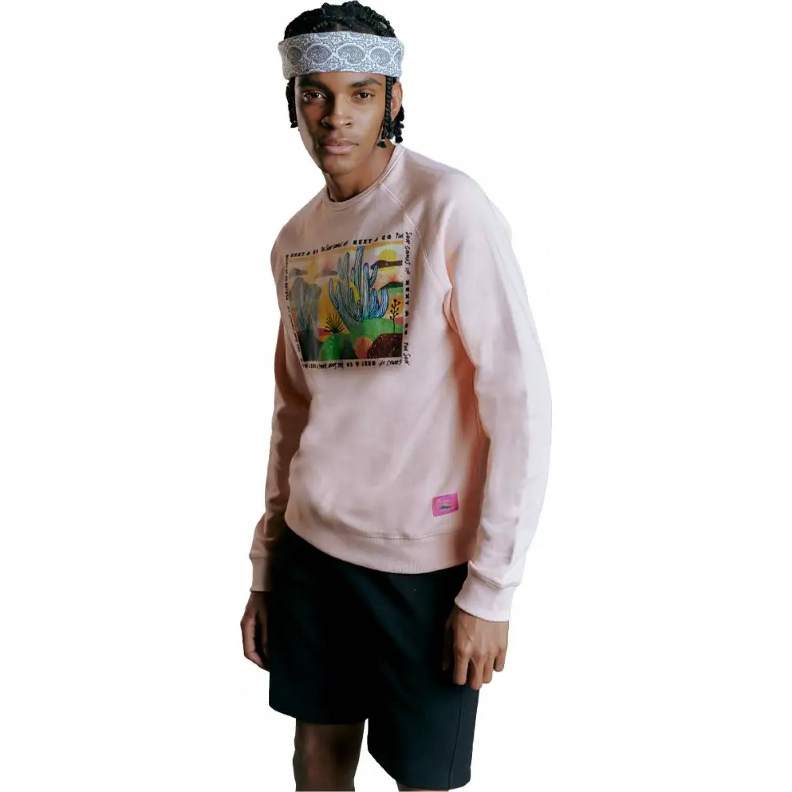 Sudadera casual caballero salmon Next & Co modelo PW23