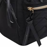 Mochila casual urbana tipo backpack para mujer marca Paris Hilton, color  negro con transparente, mod. 1040991