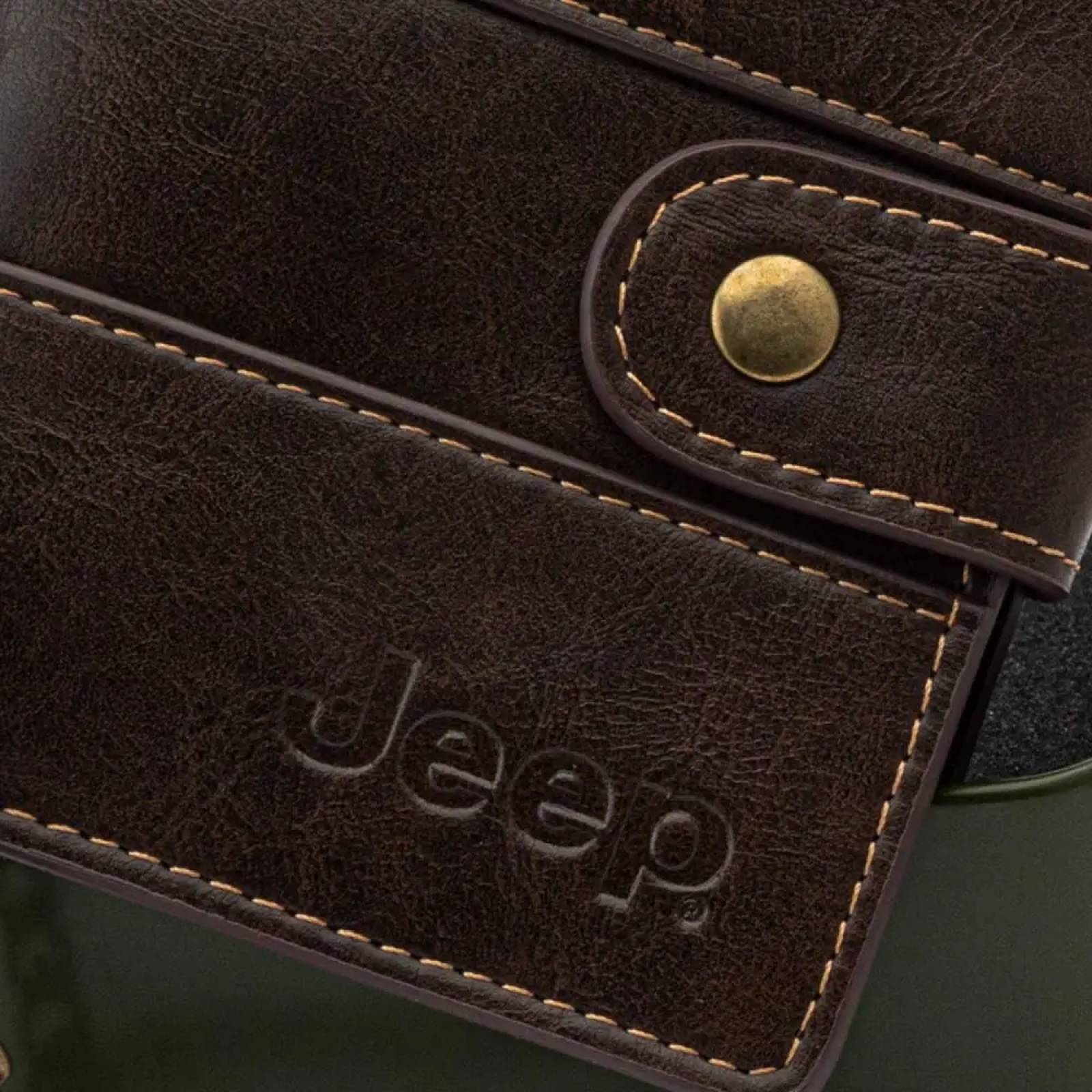 Cartera/monedero accesorio caballero cafe Jeep modelo W208