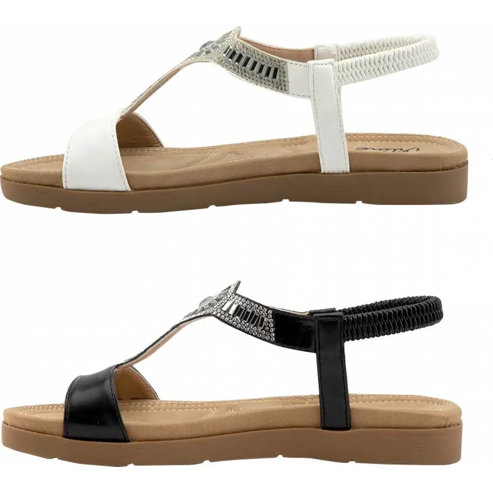 Kit 2 pares sandalia confort dama multicolor Vi Line modelo 1171