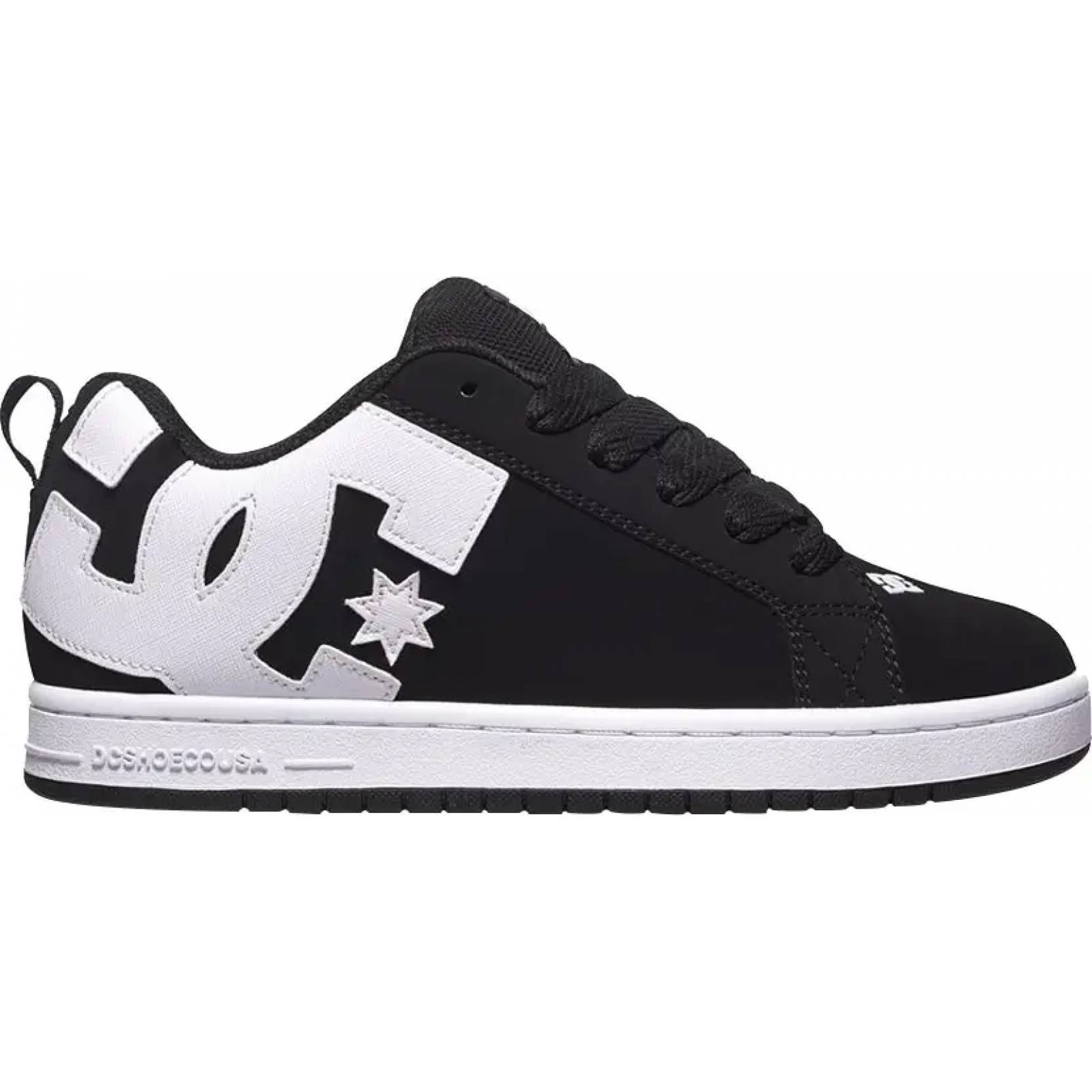 Tenis skate caballero negro piel Dc Shoes modelo 9001
