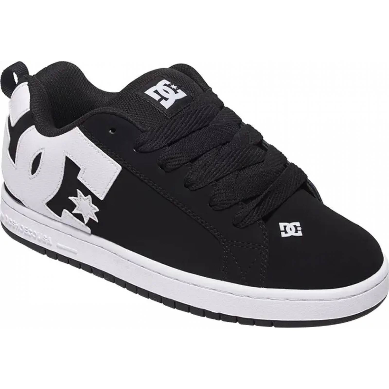 Tenis skate caballero negro piel Dc Shoes modelo 9001
