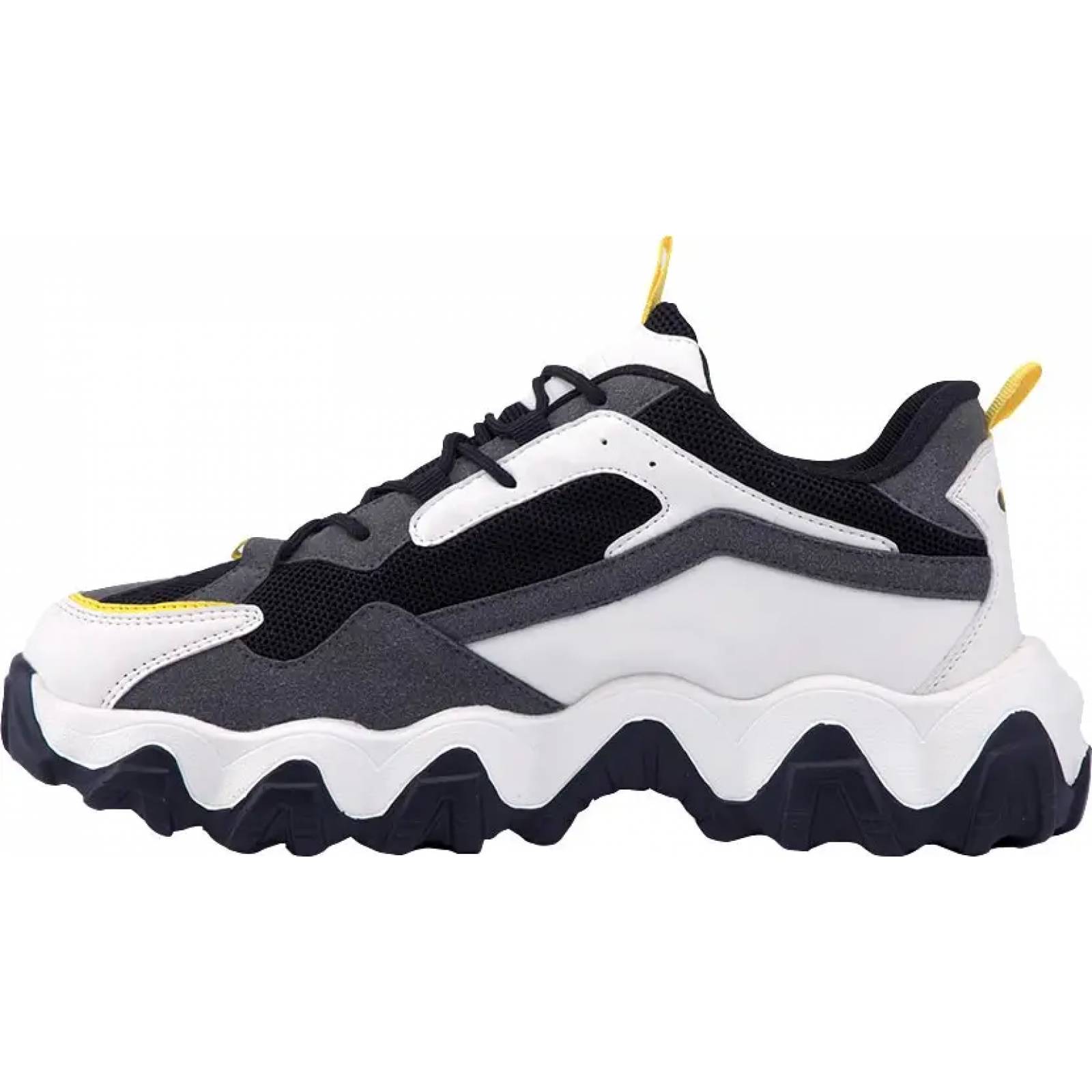 Choclo tenis casual urbano caballero blanco/negro Hummer modelo 1601