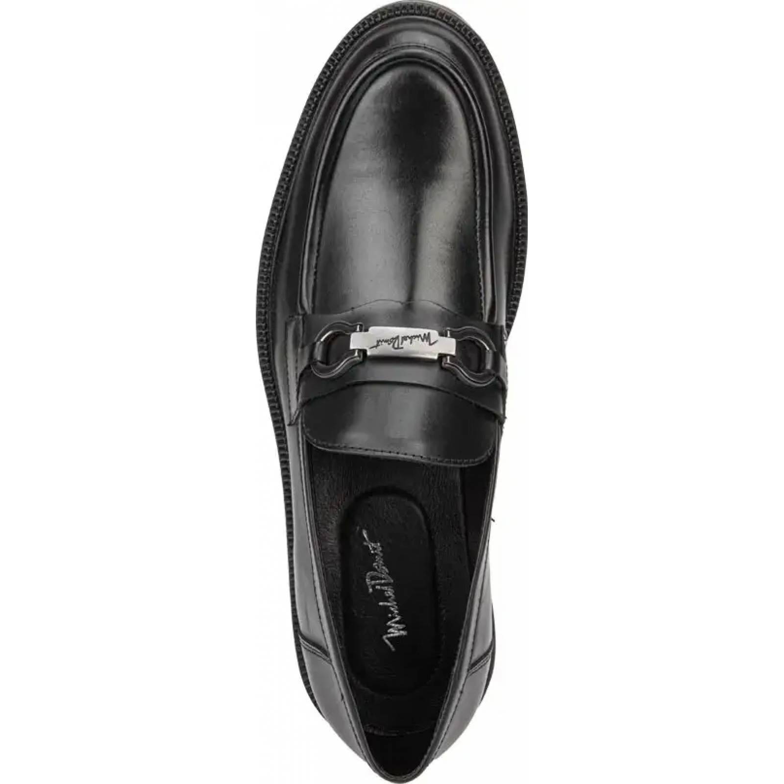 Mocasines caballero negro piel Michel Domit modelo AV01