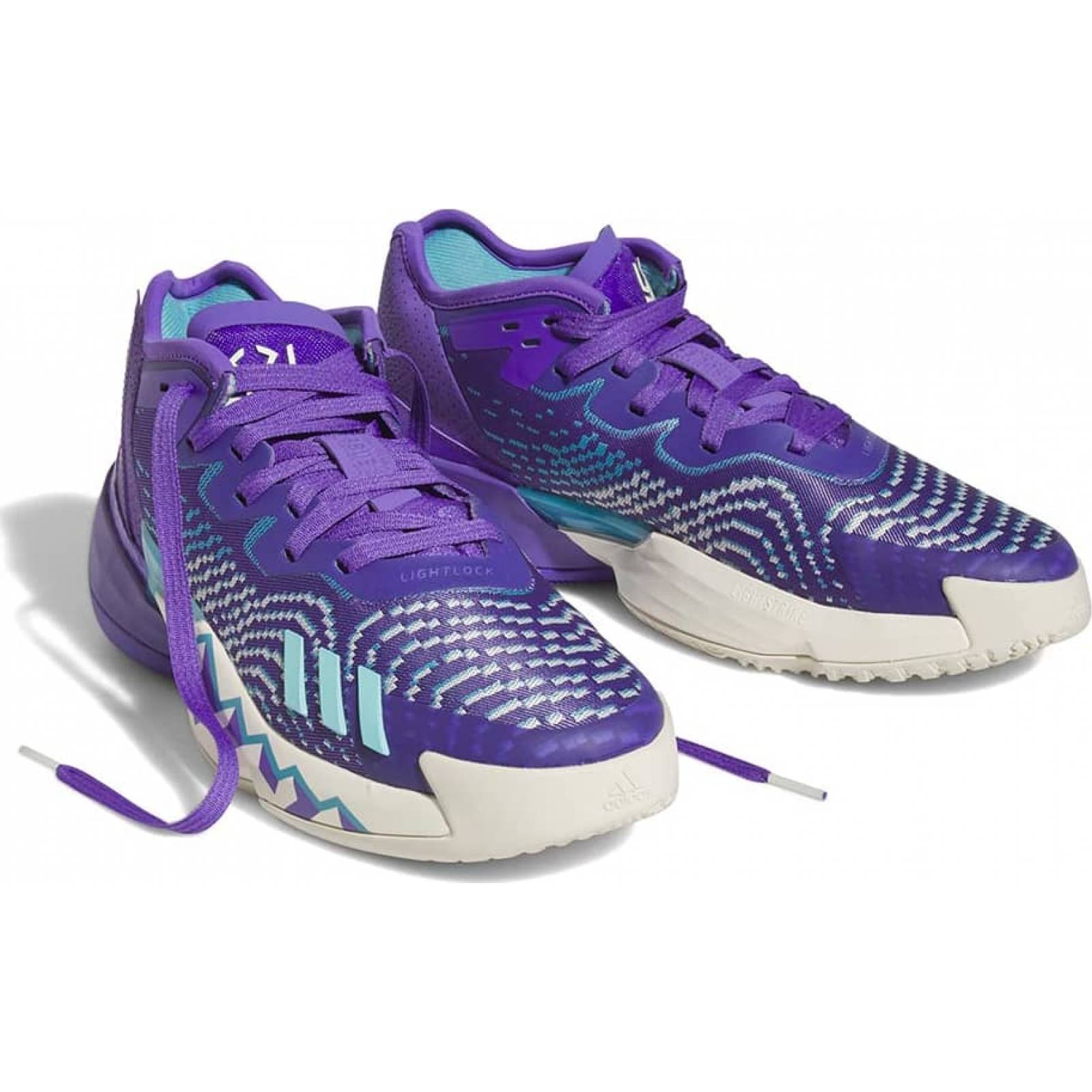 Tenis para basketball caballero morado Adidas modelo 0710