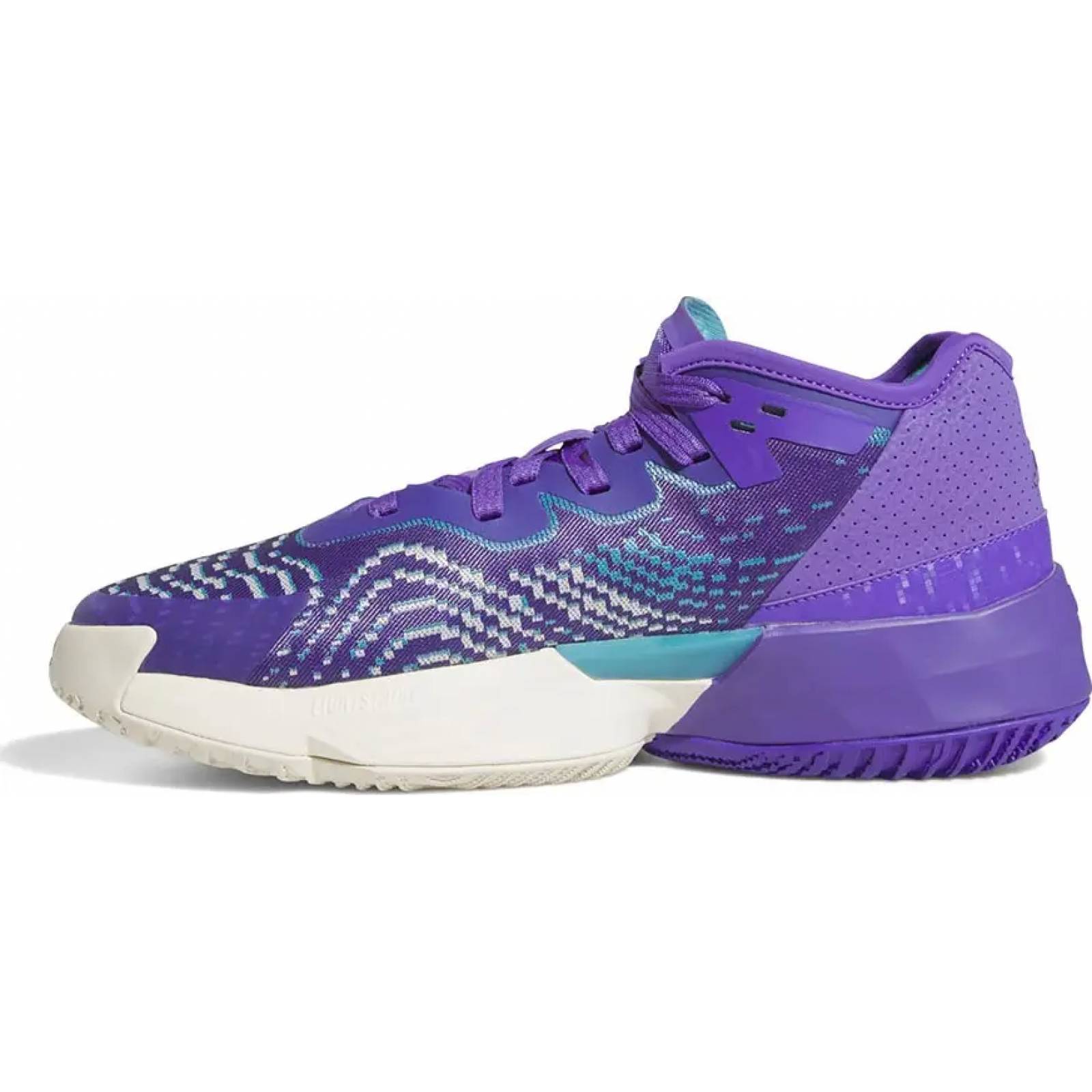 Tenis para basketball caballero morado Adidas modelo 0710