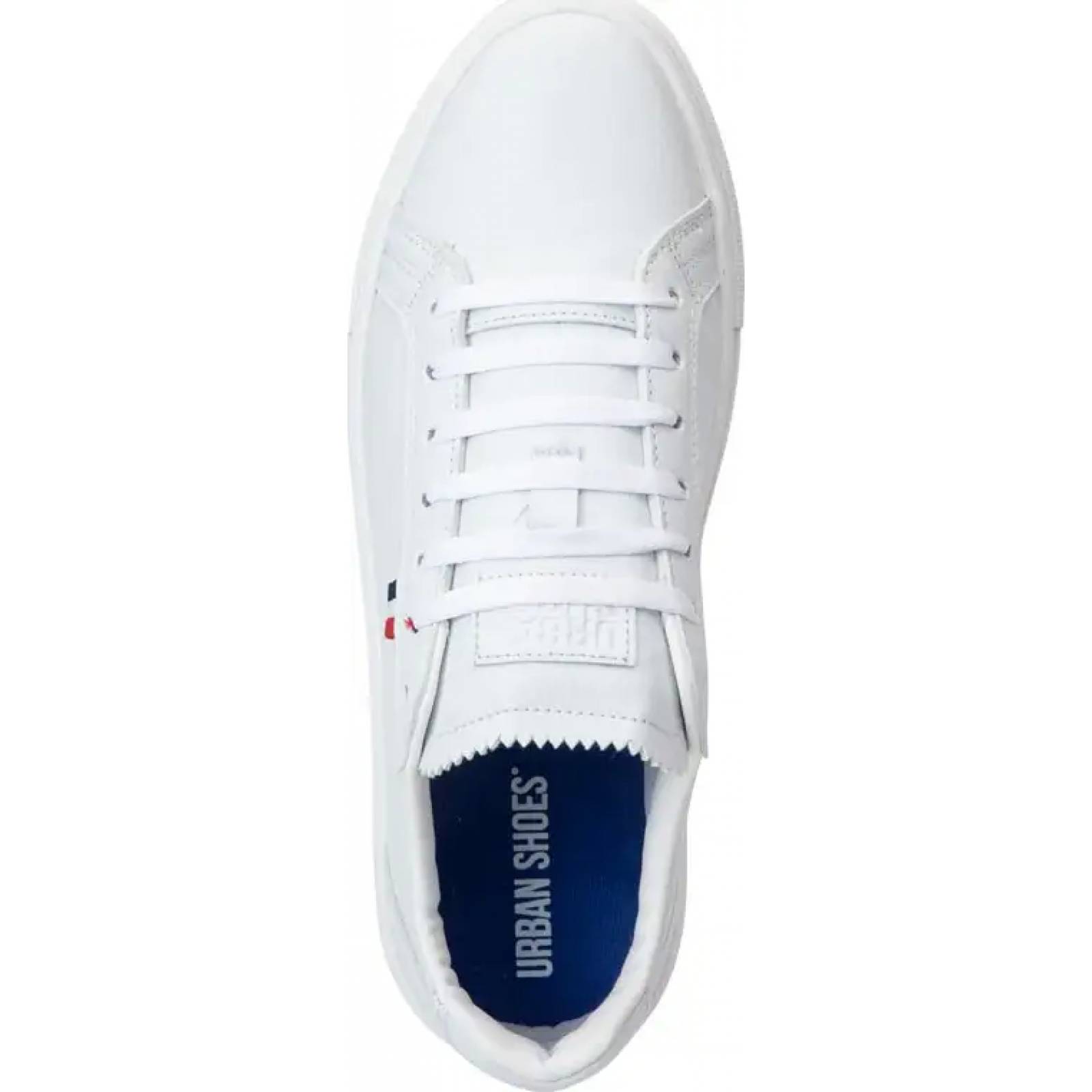 Choclo tenis casual urbano caballero blanco Urban Shoes modelo EVO