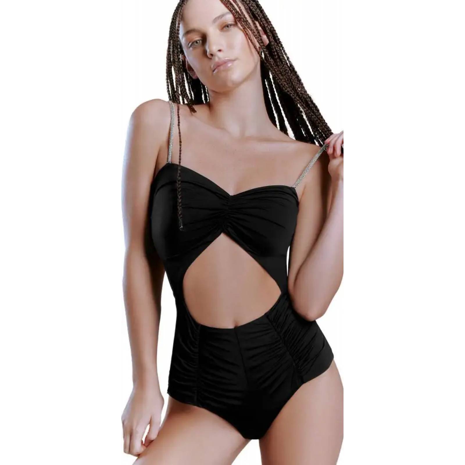 Traje de baño de playa dama negro Holly Land modelo 0898