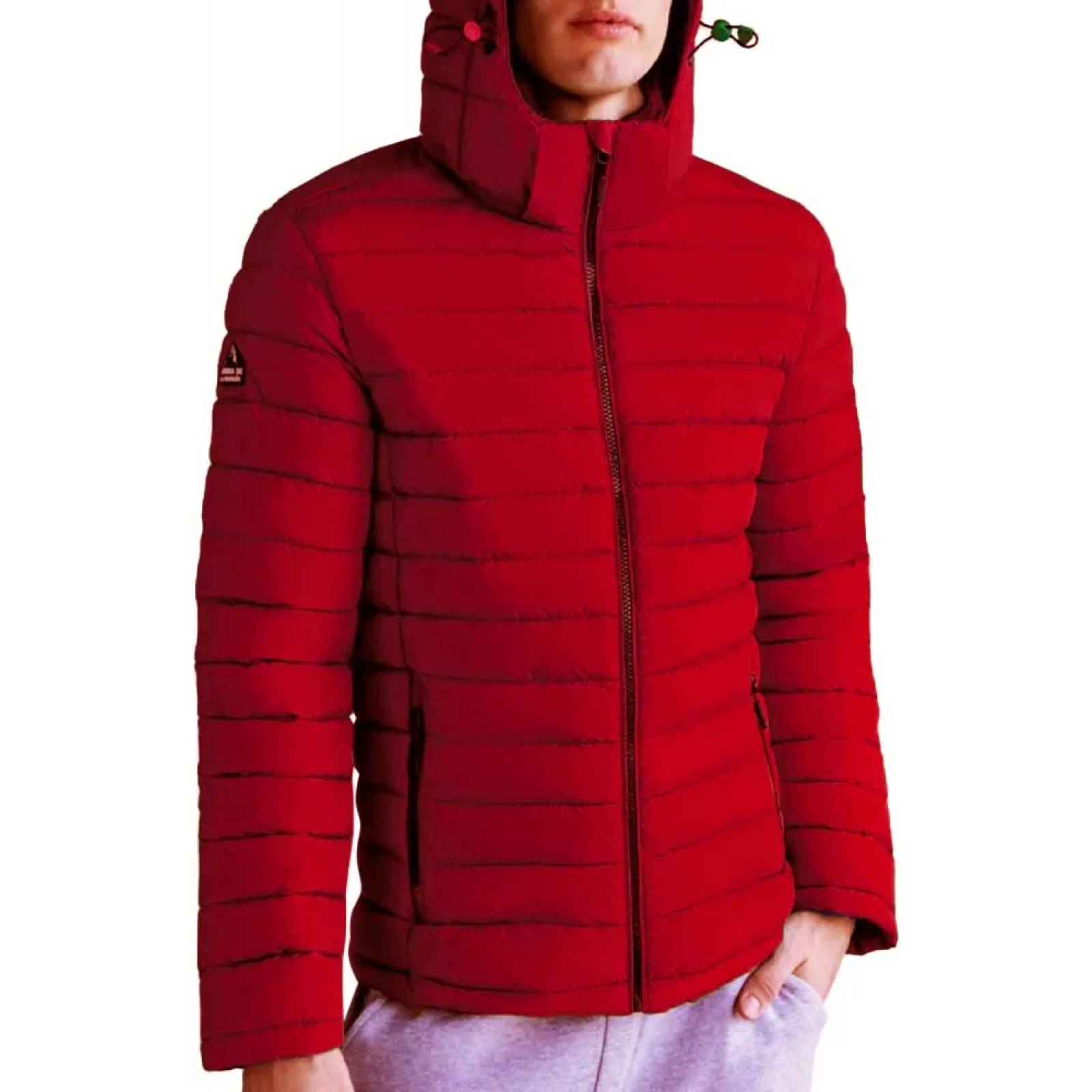 Chamarra abrigadora caballero rojo Arriba De La Montaña modelo M501