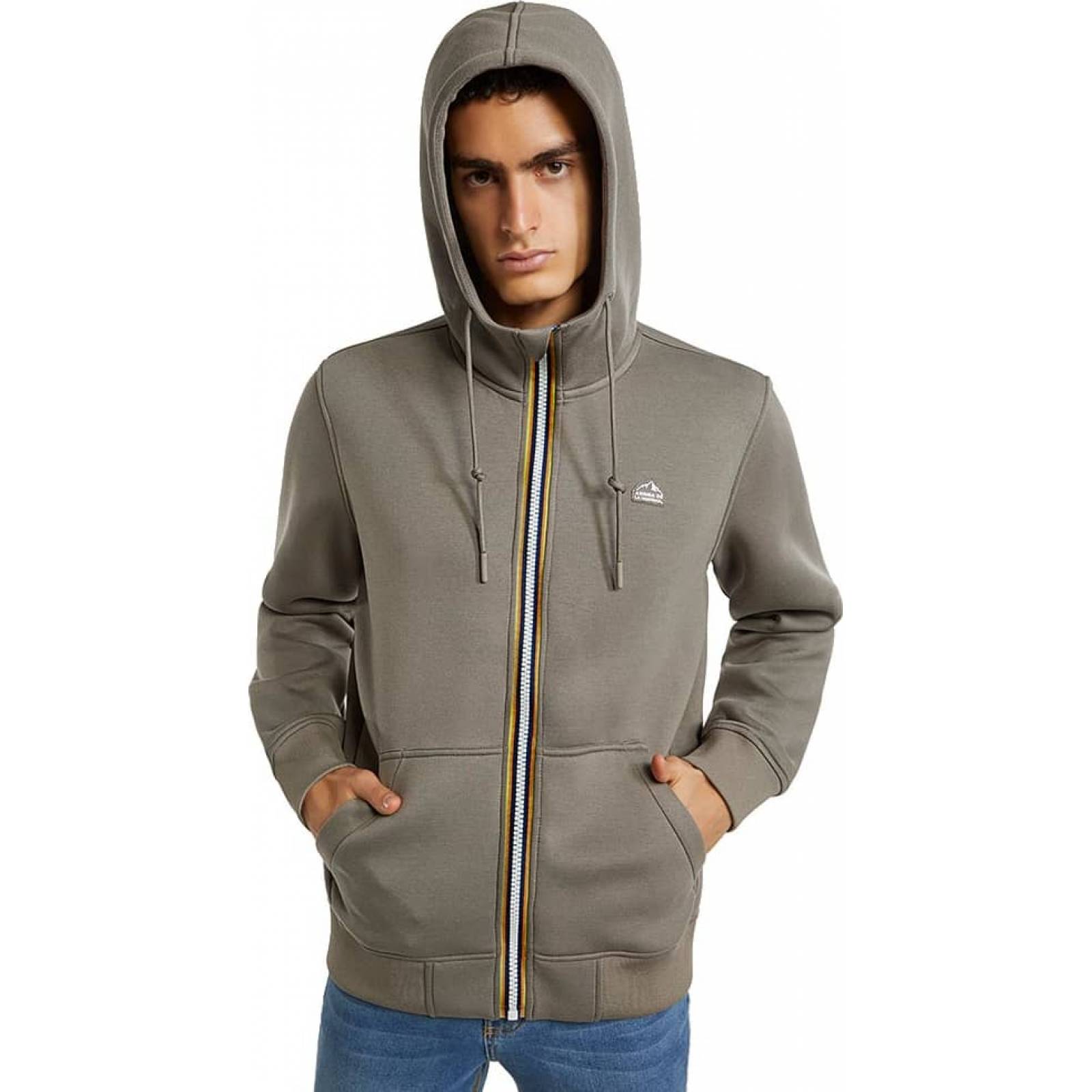 Sudadera casual caballero moka Arriba De La Montaña modelo 9866