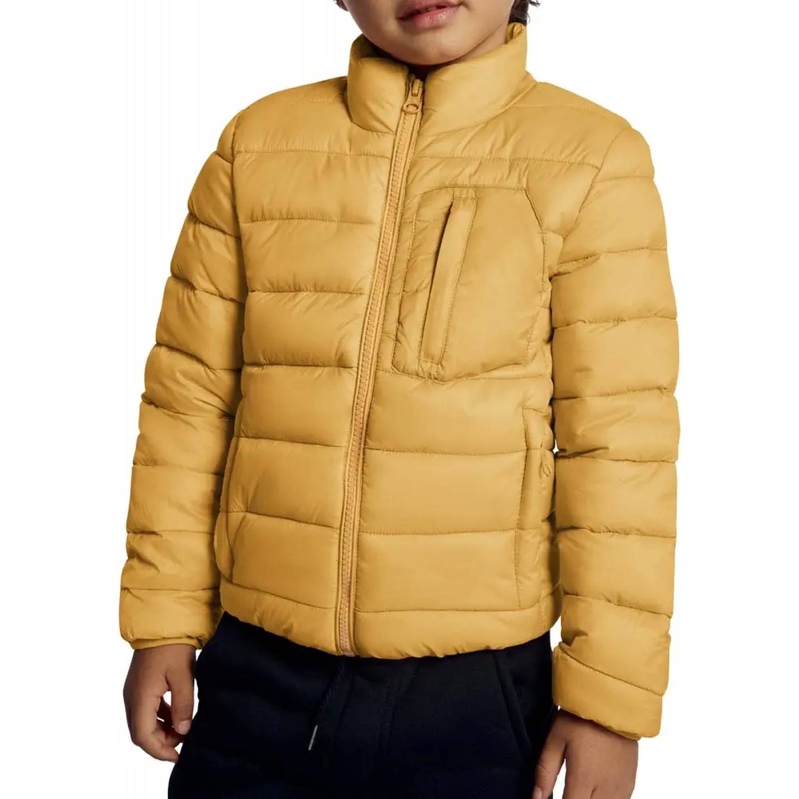 Chamarra abrigadora niño amarillo mostaza Next & Co modelo 584N