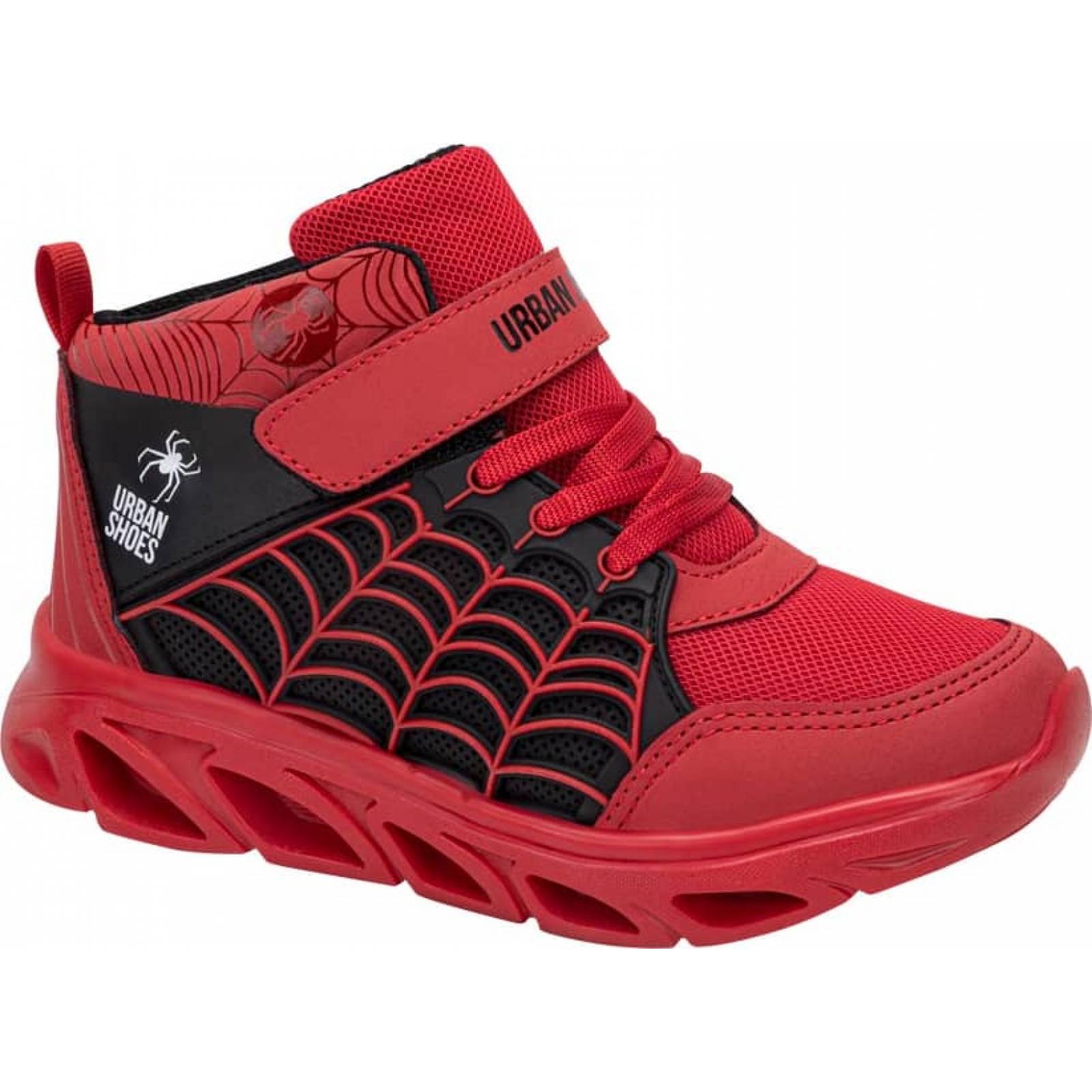Bota tenis casual urbano niño rojo Urban Shoes modelo 682