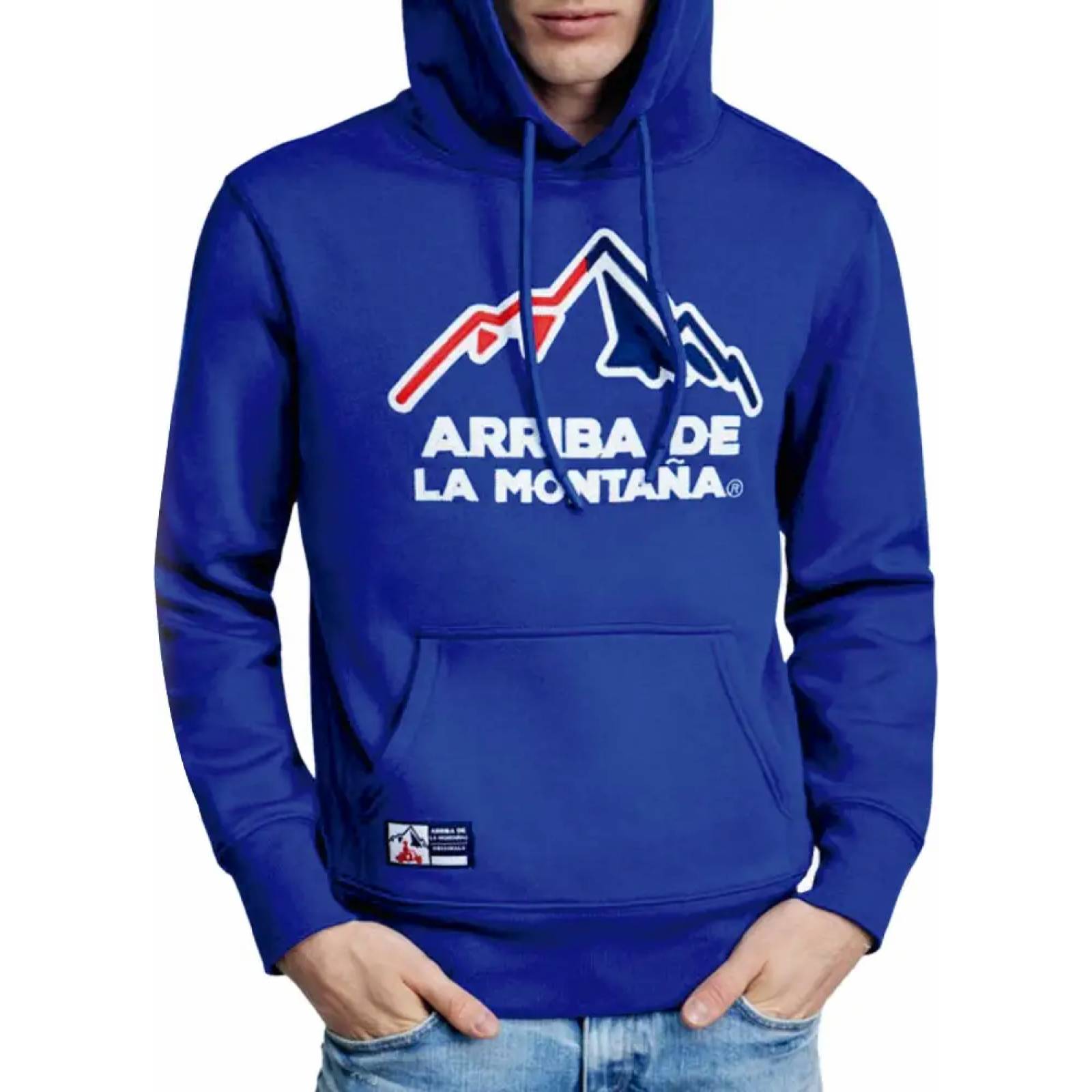 Sudadera casual caballero azul rey Arriba De La Montaña modelo M201