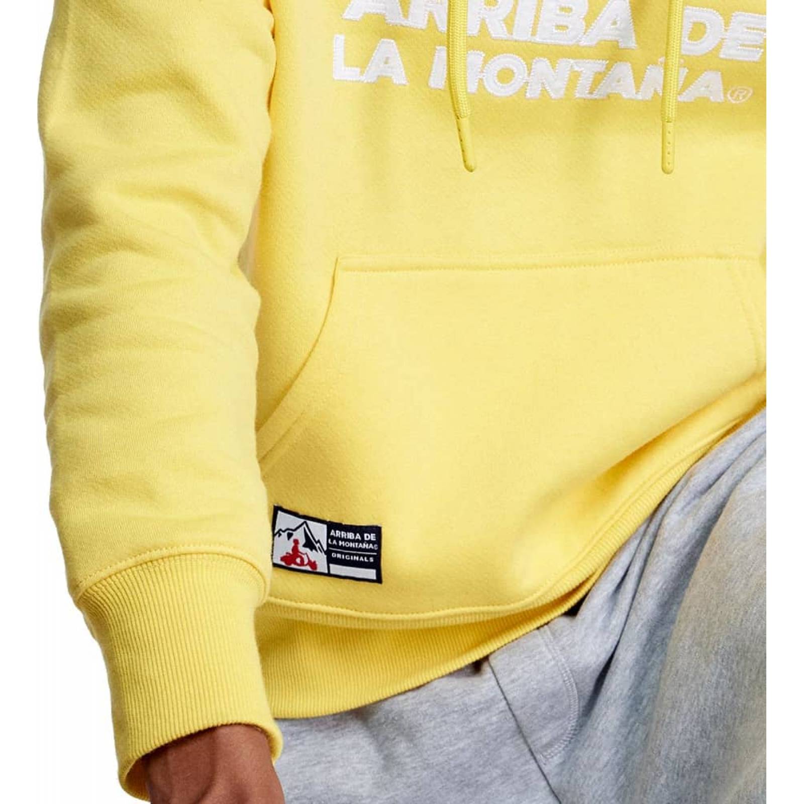  Sudadera básica de manga larga con capucha para hombre, ligera,  casual, color liso, con bolsillos, 2- amarillo : Ropa, Zapatos y Joyería