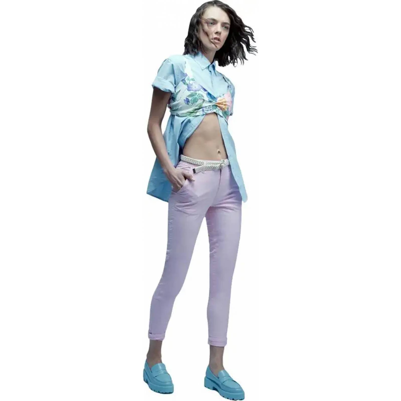 Pantalon casual dama azul marino Holly Land modelo 2187 – Conceptos