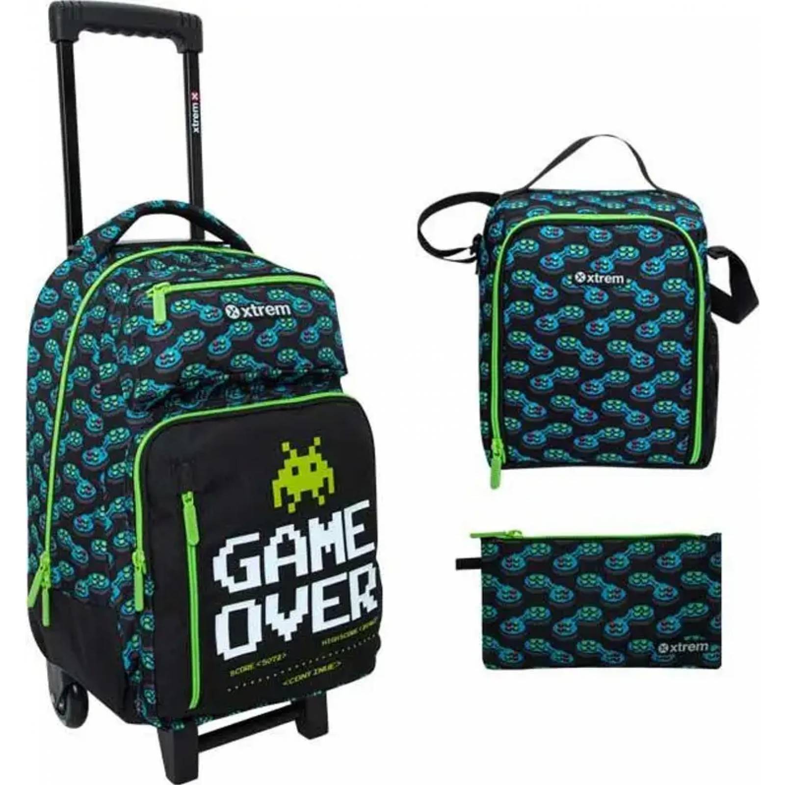 Mochila de ruedas niño negro Xtreme modelo PACK