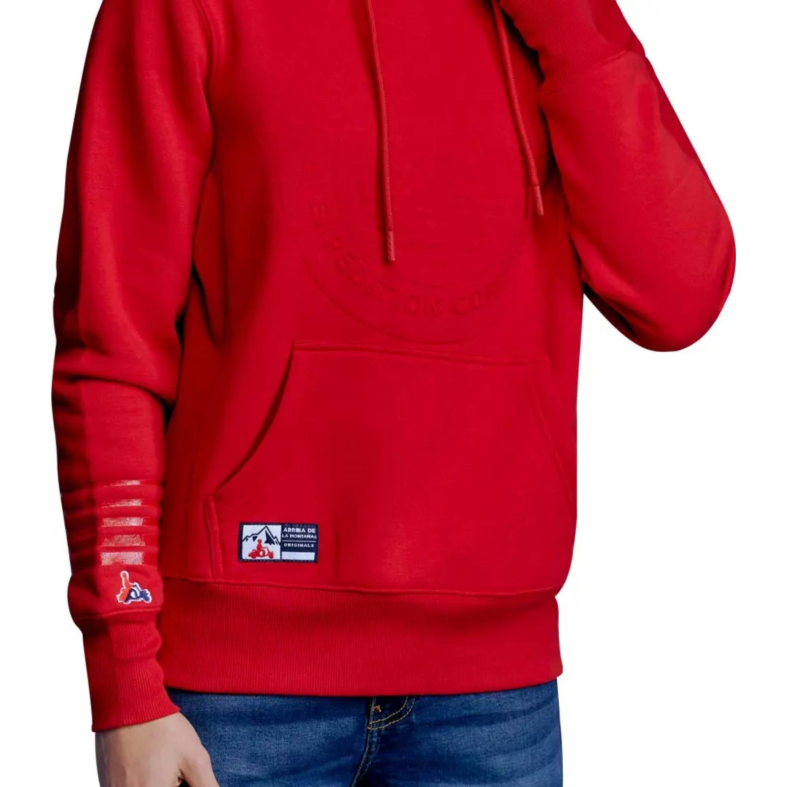 Sudadera casual caballero rojo Arriba De La Montaña modelo 5936