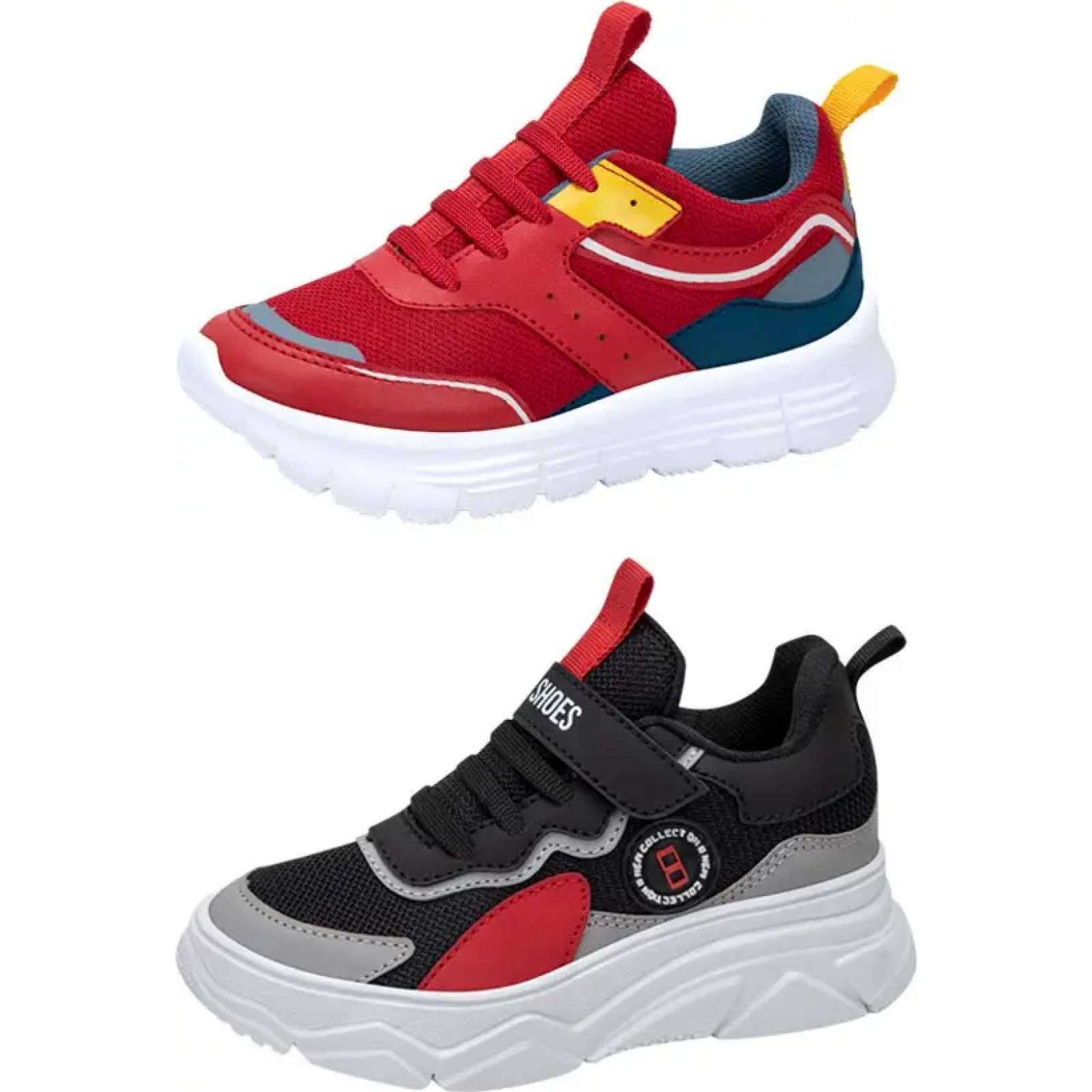 Kit 2 pares choclo tenis casual urbano niño multicolor Urban Shoes modelo 1112