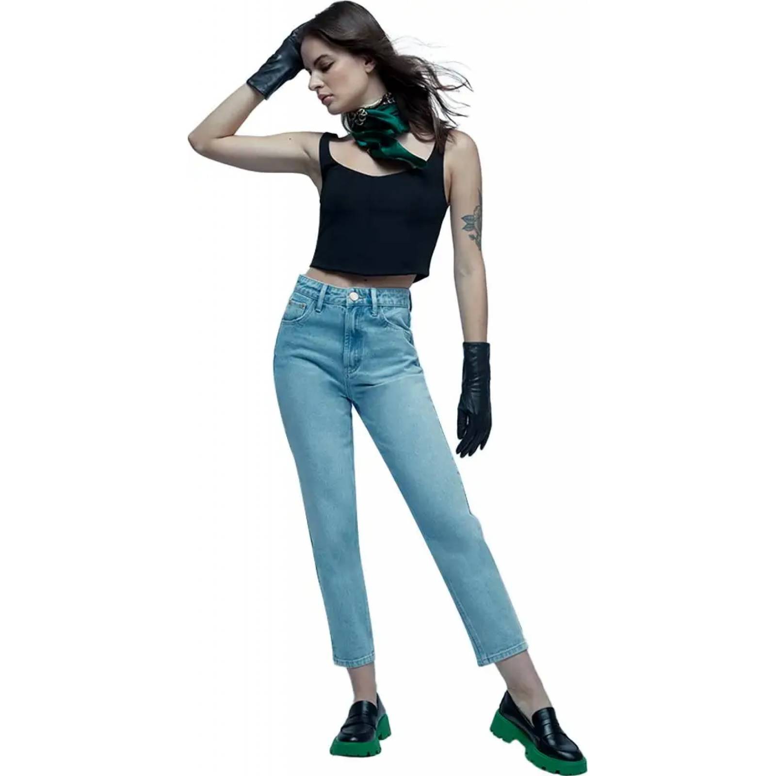 Jeans casual dama bleach Atmosphere Dnm modelo MOM9