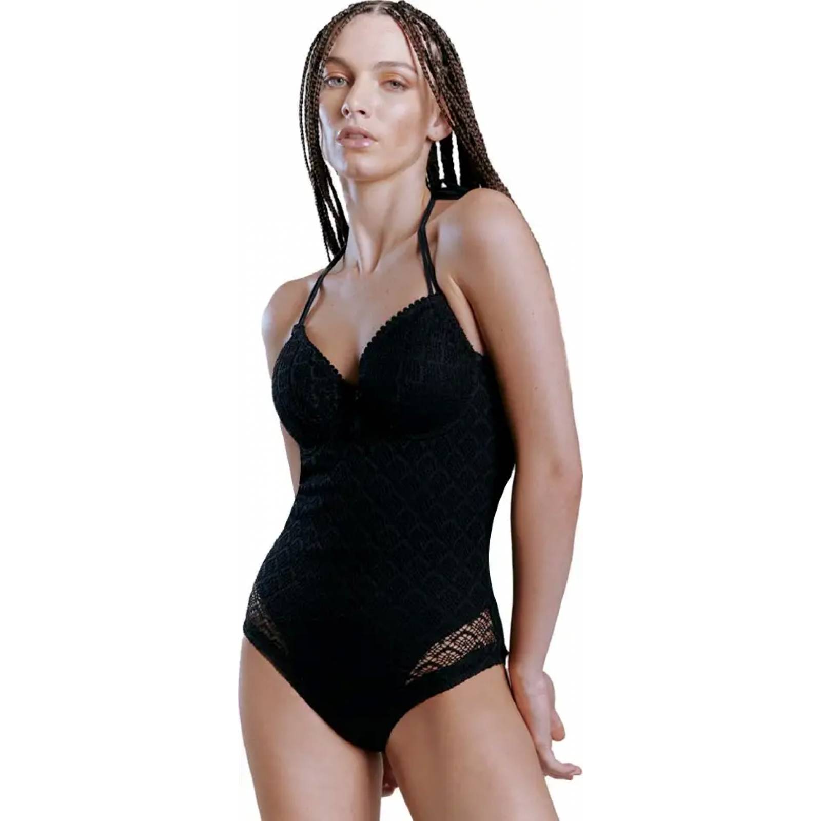 Traje de baño de playa dama negro Holly Land modelo 7894