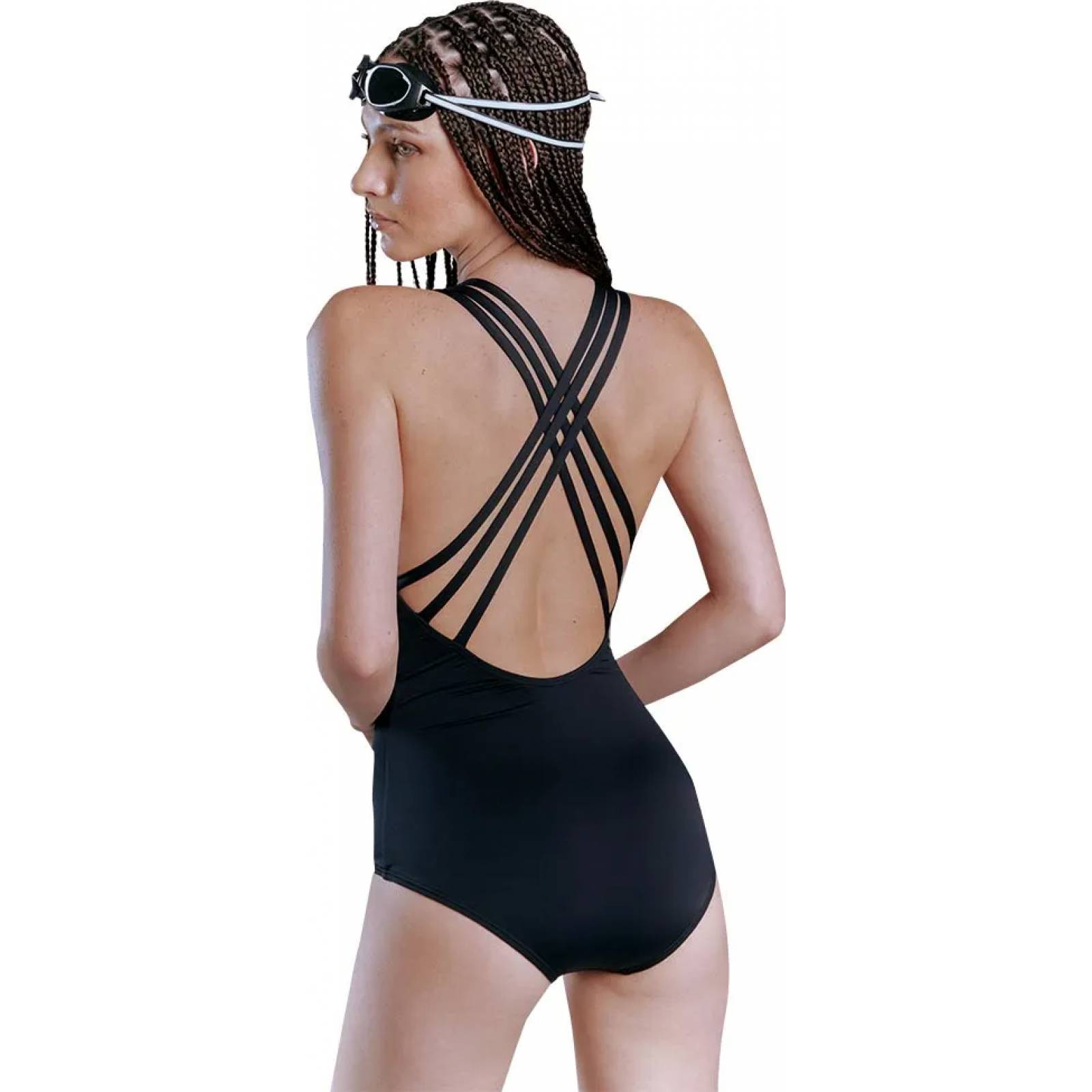 Traje de baño de playa dama negro Holly Land modelo R48R