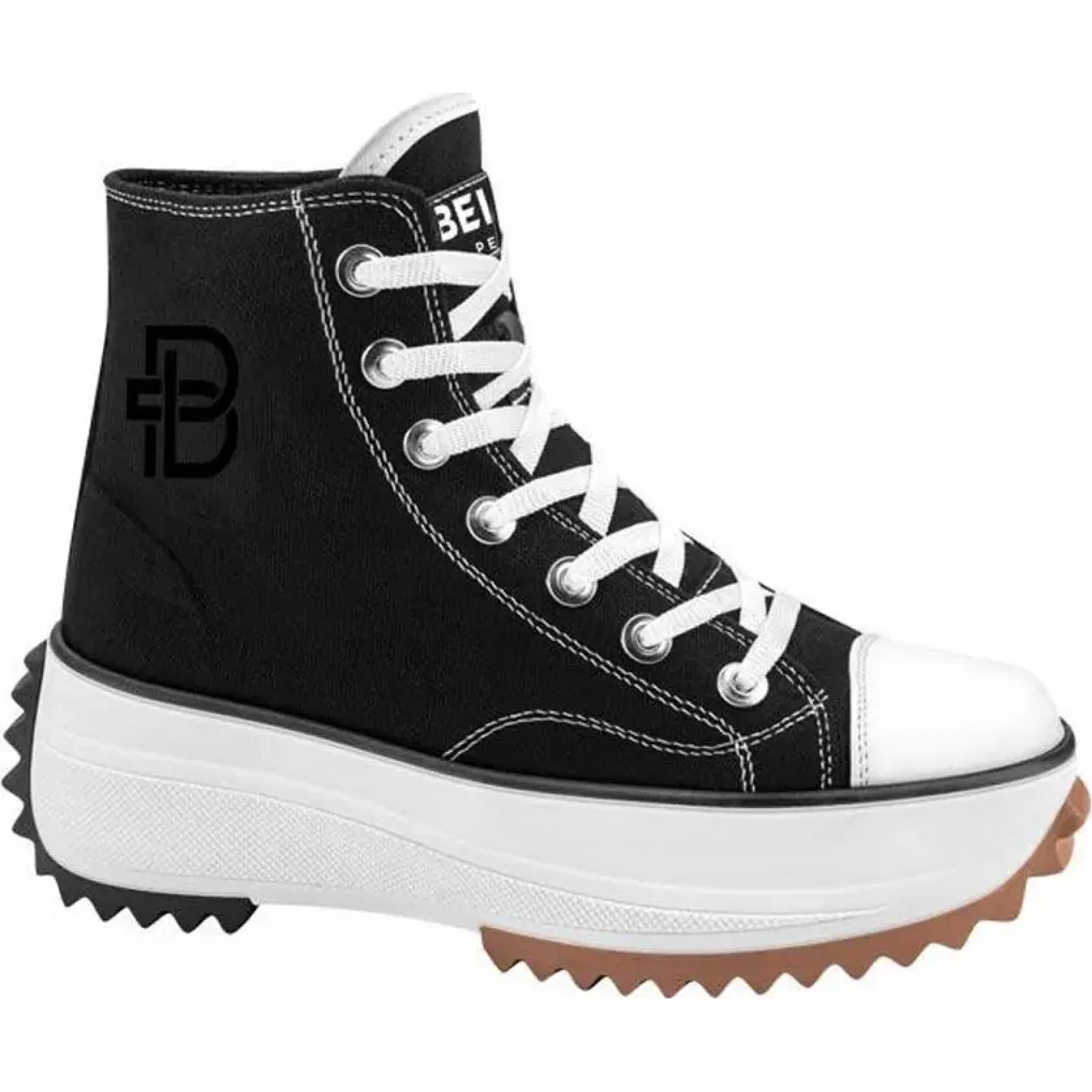 Bota tenis casual urbano niña negro Belinda Peregrin modelo 5702