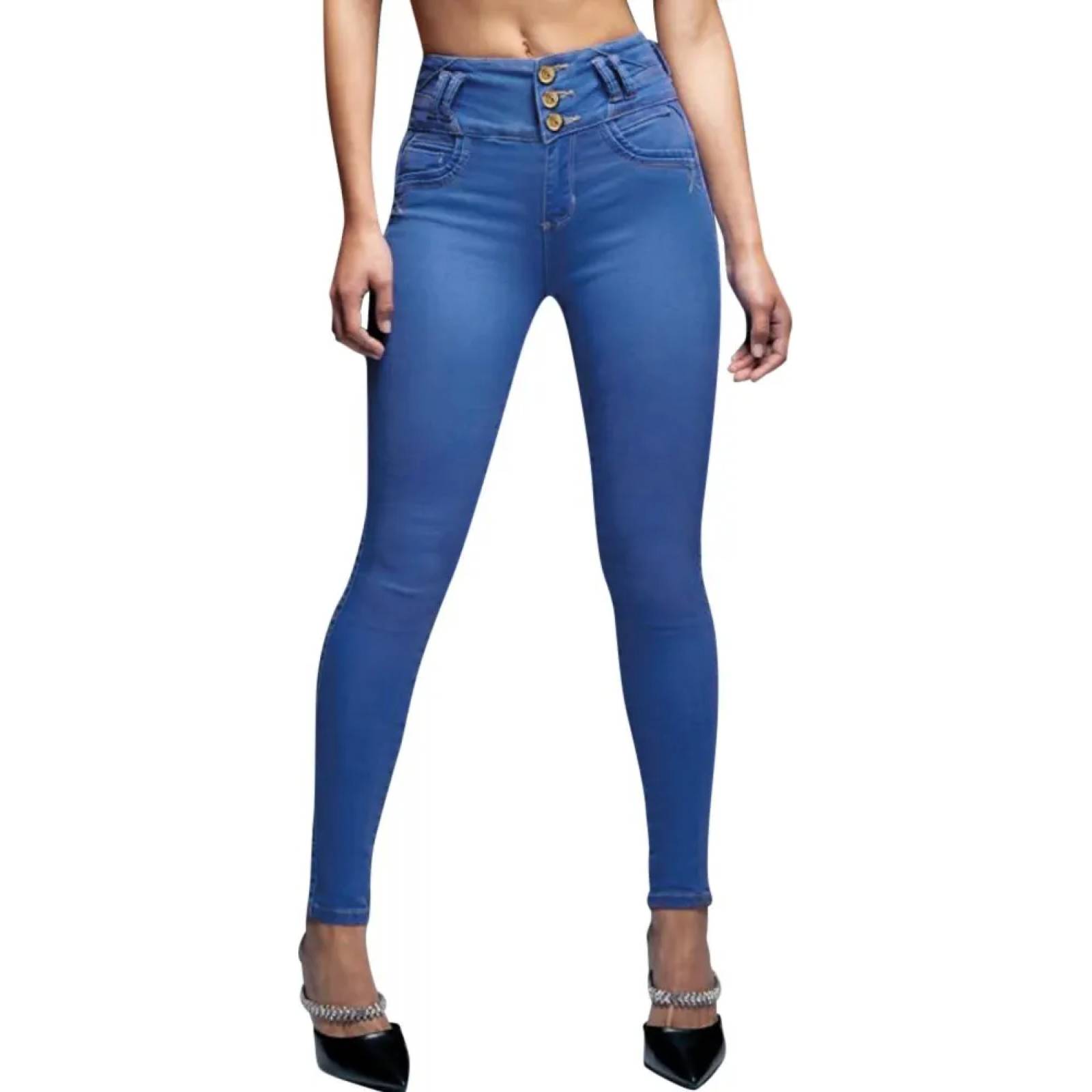 Jeans casual dama azul Fergino modelo 2343