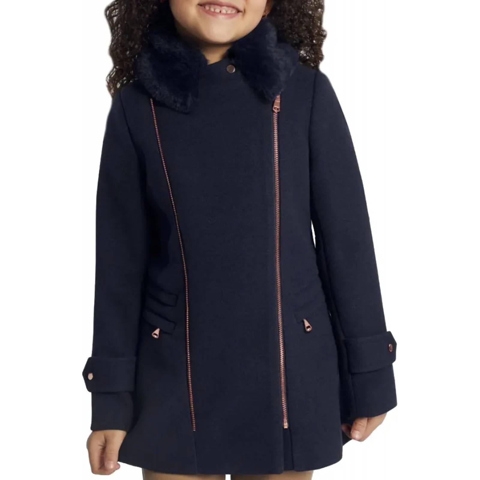 Abrigo abrigadora niña azul marino Holly Land Kids modelo 838N