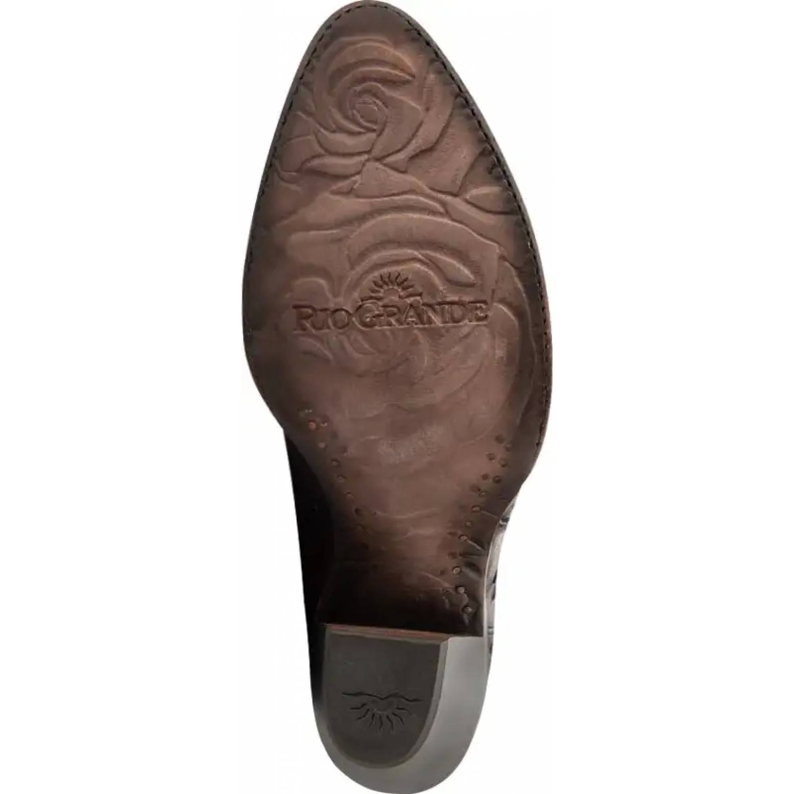 Bota vaquero vaqueras dama cafe piel Rio Grande modelo 9001