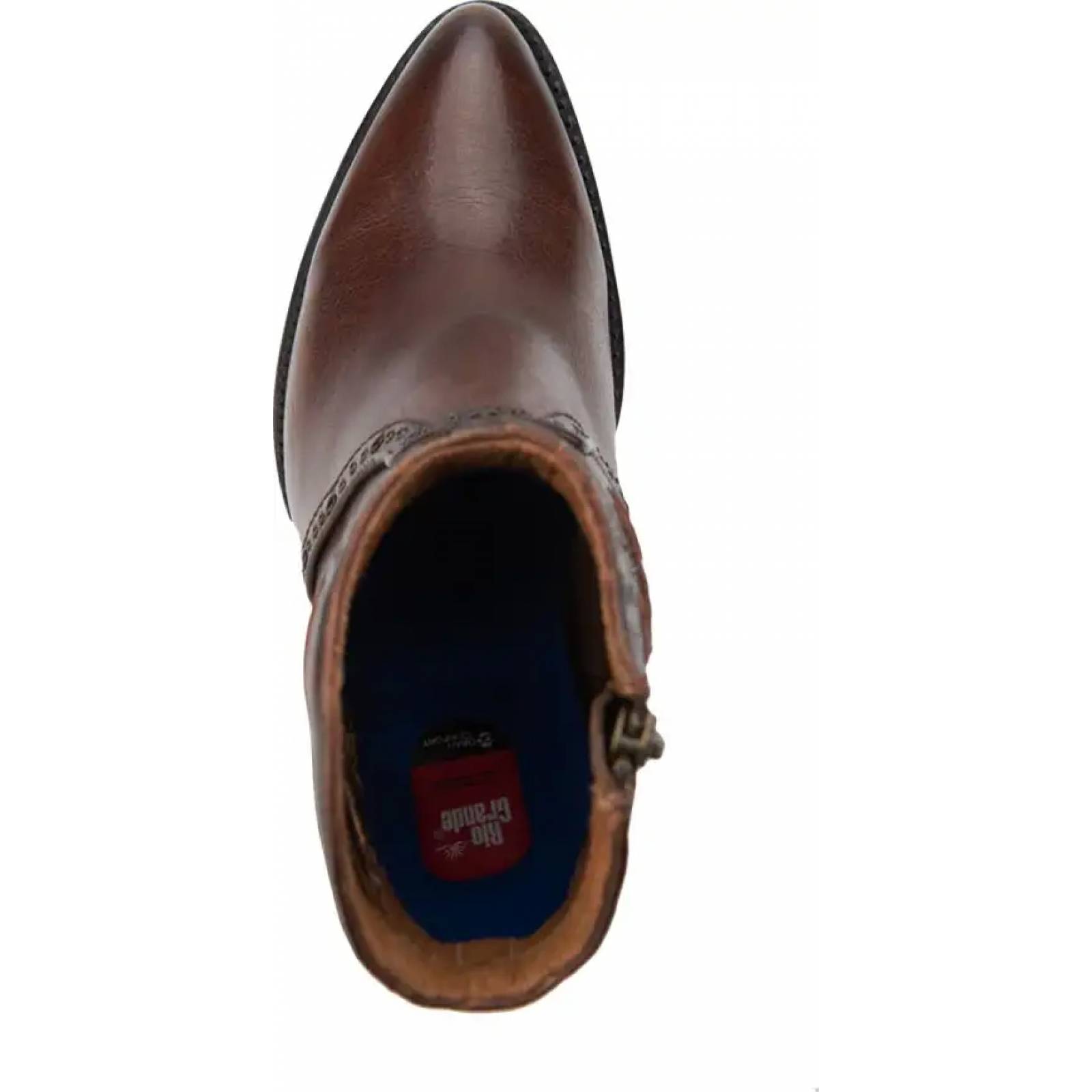 Bota vaquero vaqueras dama cafe piel Rio Grande modelo 9001