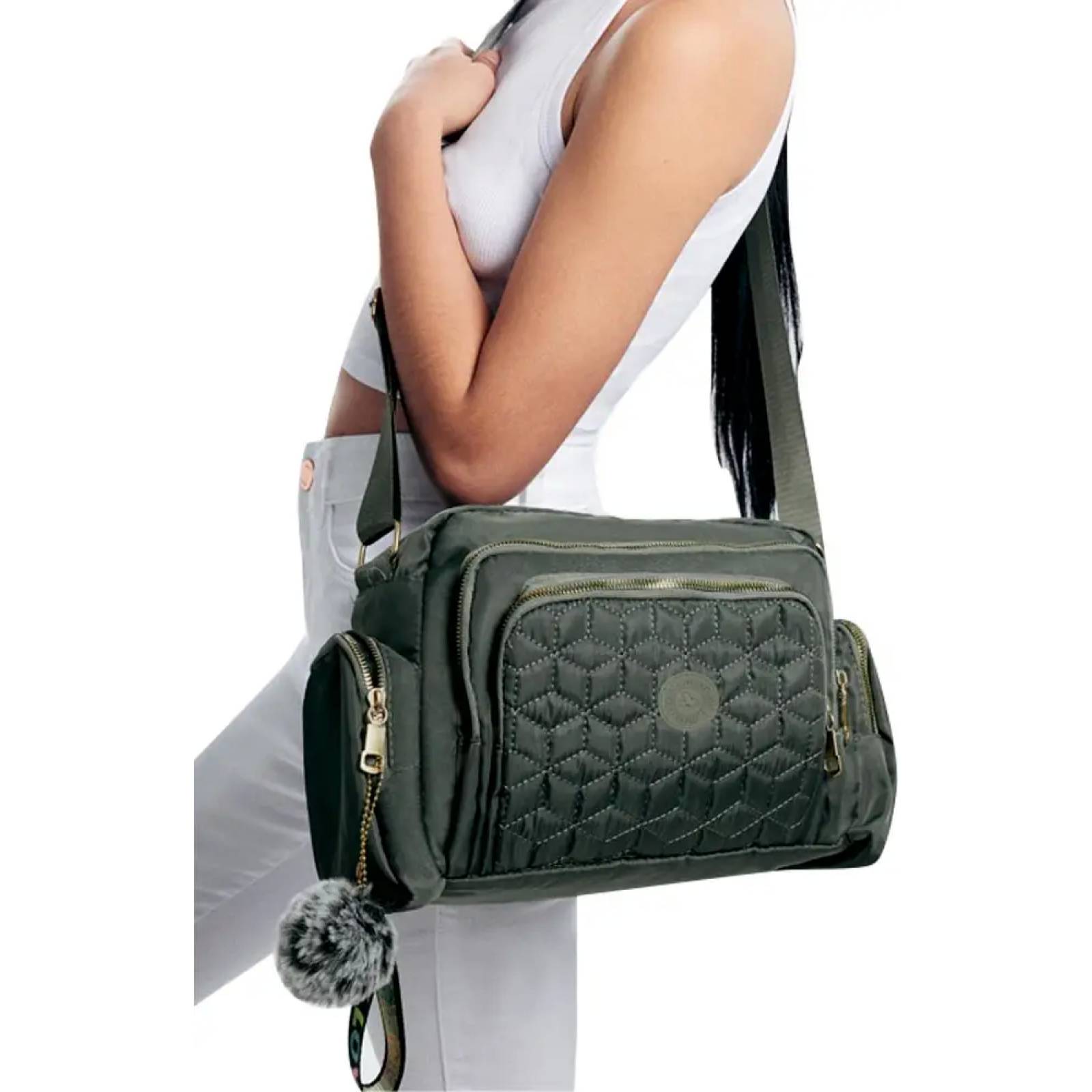 Bolsa accesorio dama verde camuflaje Holly Land modelo BS11