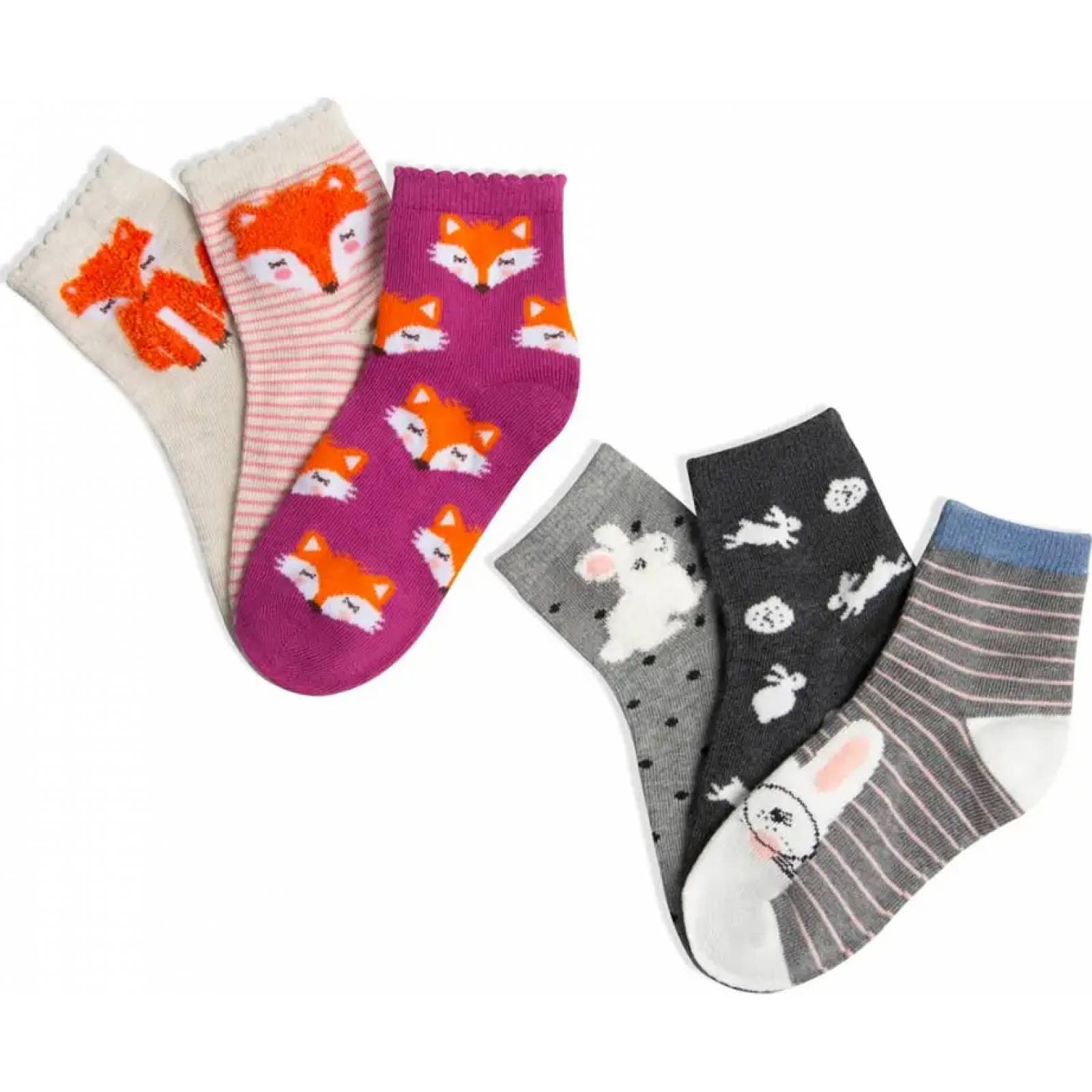 Calcetas interior niña multicolor Pink By Price Shoes modelo SK30