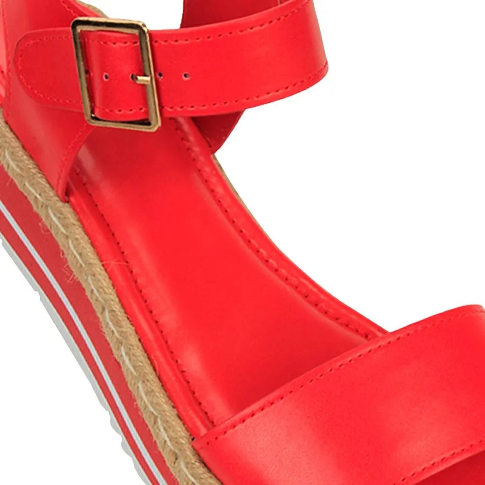 Sandalia casual dama rojo Vi Line Fashion modelo TA06